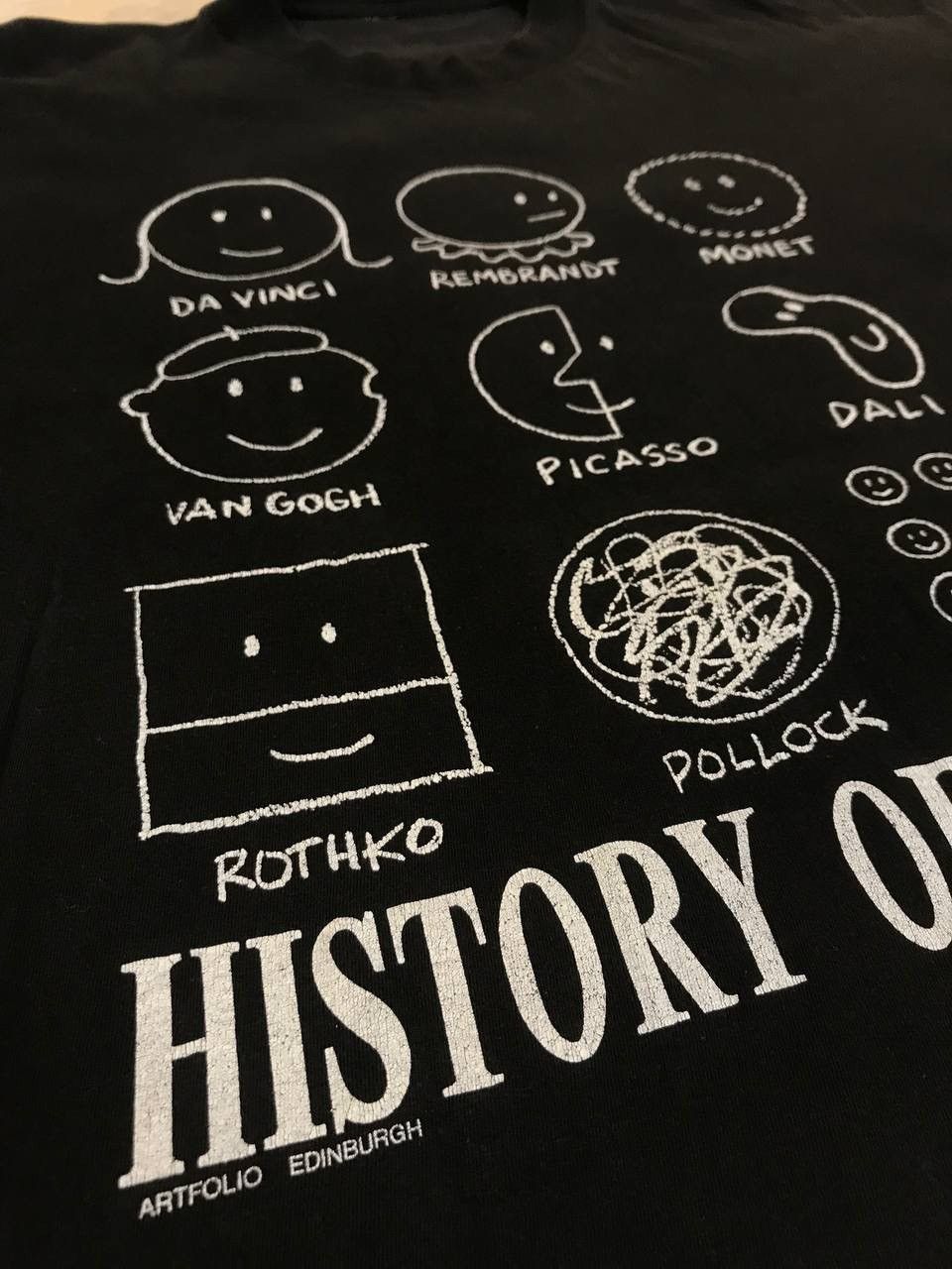 Vintage 🔥 1991 History of Art Sock N Roll Vintage Art T Shirt Tee Size US XL / EU 56 / 4 - 6 Thumbnail