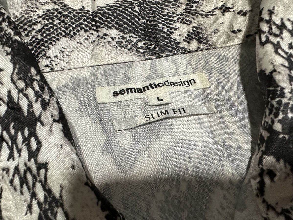 Japanese Brand × Le Grande Bleu (L.G.B.) × semanticdesign 🔥Sick Y2K Semantic Design Snakeskin Shirt Goth Punk Size US L / EU 52-54 / 3 - 8 Thumbnail