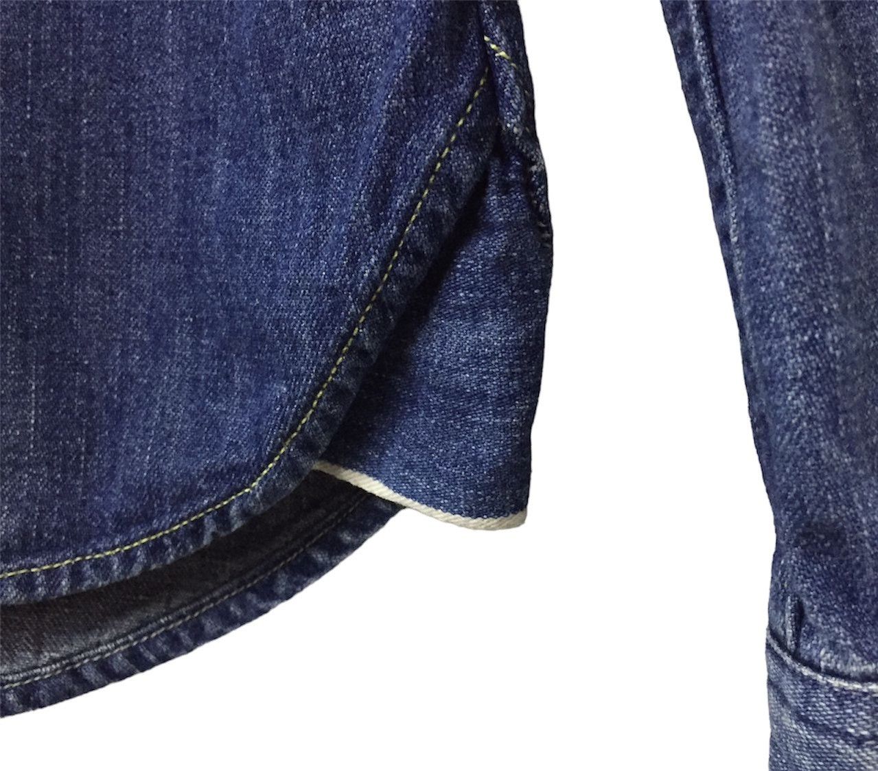 Japanese Brand JOHN BULL SELVEDGE SINGLE POCKET CHAMBRAY JEANS SHIRT Size US S / EU 44-46 / 1 - 9 Thumbnail