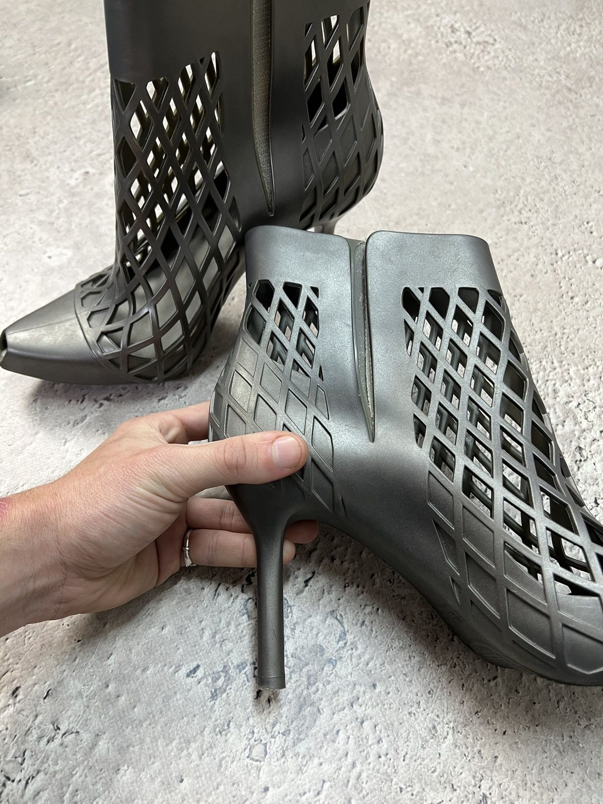 Jean Paul Gaultier Jean Paul gaultier x Melissa rubber heel boots 41 size Size US 11 / IT 41 - 8 Thumbnail