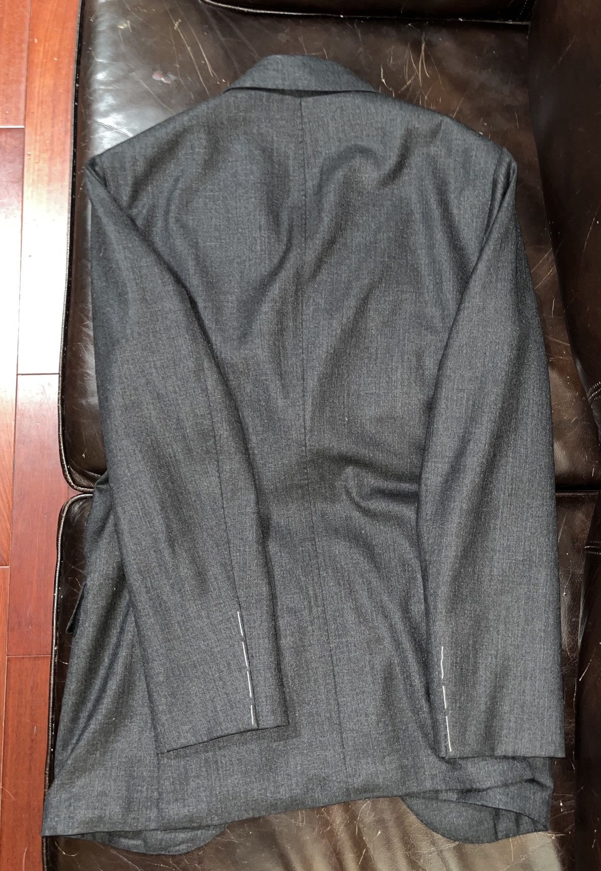 Anglo-Italian Anglo Italian BLAZER (EU 46) / (US 36) grey 100% wool BNWOT Size 36R - 3 Thumbnail