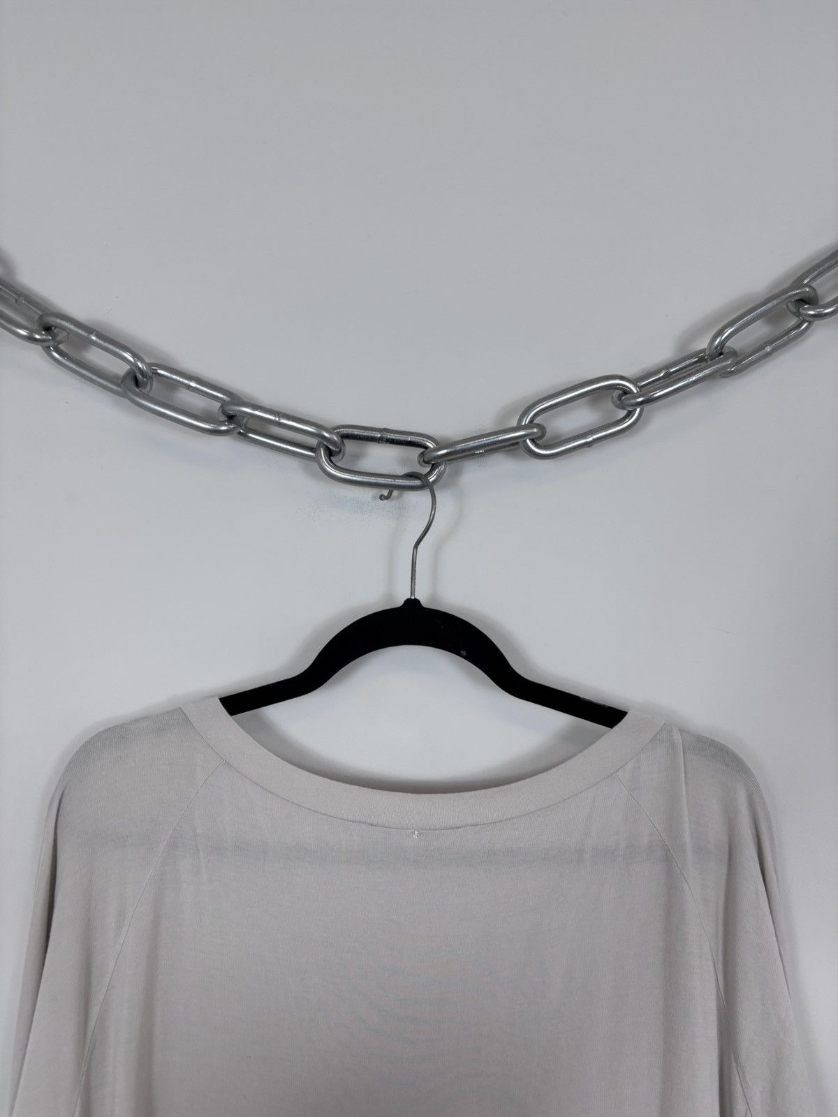 Max Mara Max Mara Bodywear Ecru White Women’s V-Neck Long Sleeve Tee Size L / US 10 / IT 46 - 13 Thumbnail