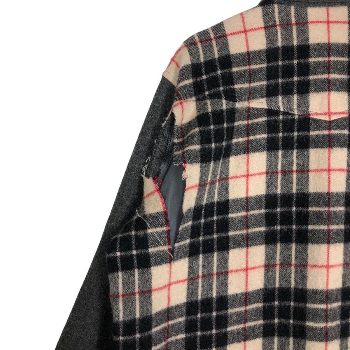 Japanese Brand 📌Vintage Bomber Jacket Rugby Ball Design Tartan Big Logo Size US M / EU 48-50 / 2 - 11 Thumbnail