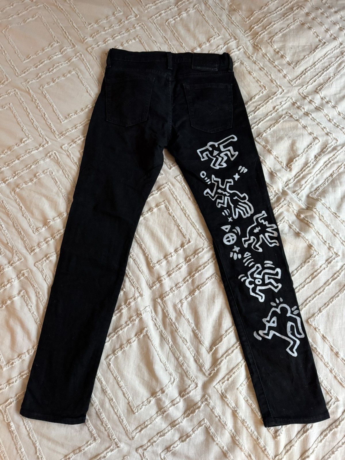 Levi's Hand Painted 510 Levi’s Jeans Size US 29 - 2 Thumbnail