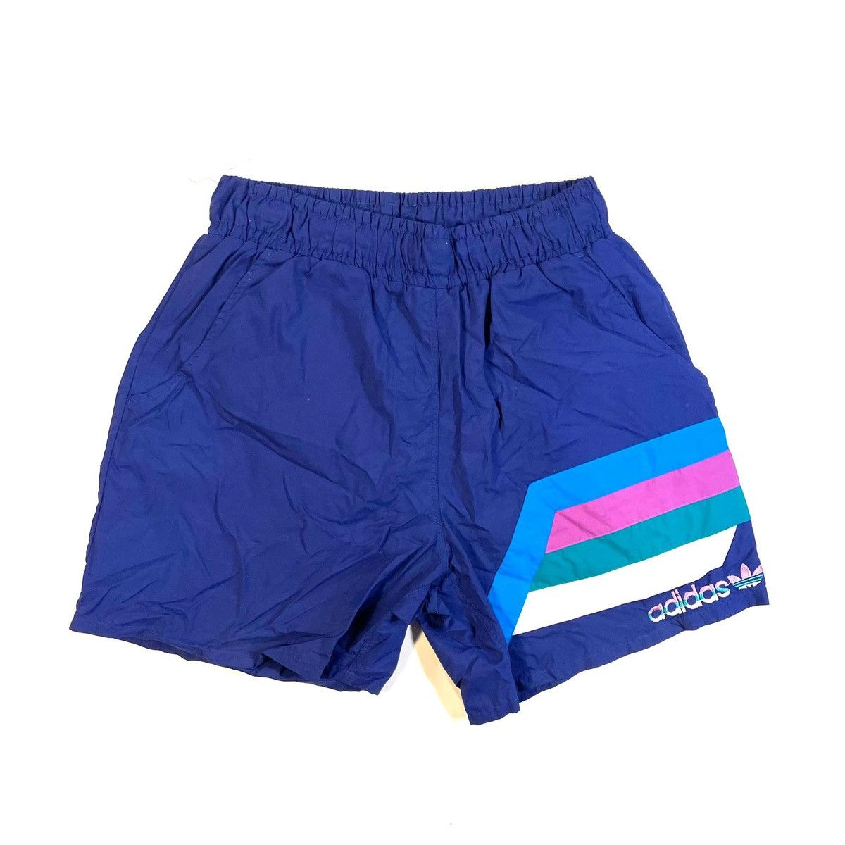 Adidas Blue Adidas vintage 80s shorts Size US 36 / EU 52 - 1 Thumbnail