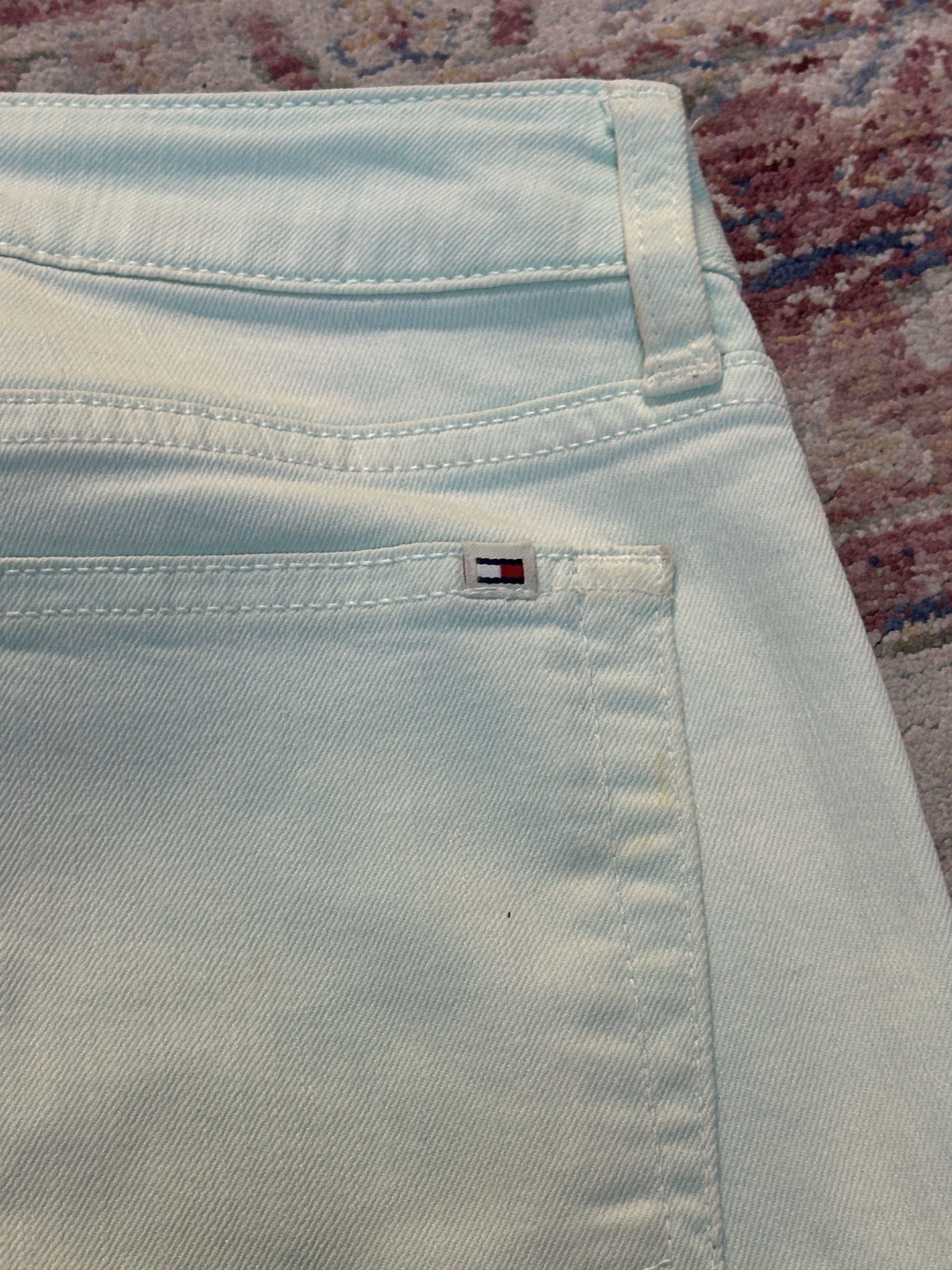 Tommy Hilfiger Tommy Hilfiger Women's Crop Fit Light Green Jeans Size 6 Size 26" / US 2 / IT 38 - 5 Thumbnail