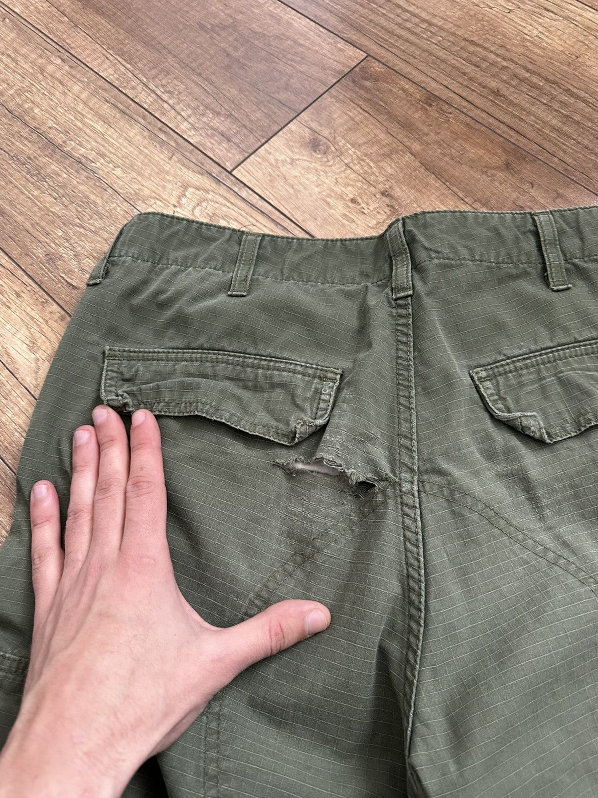 Carhartt Carhartt Regular Cargo Pants Vintage Distressed Size US 33 - 15 Thumbnail