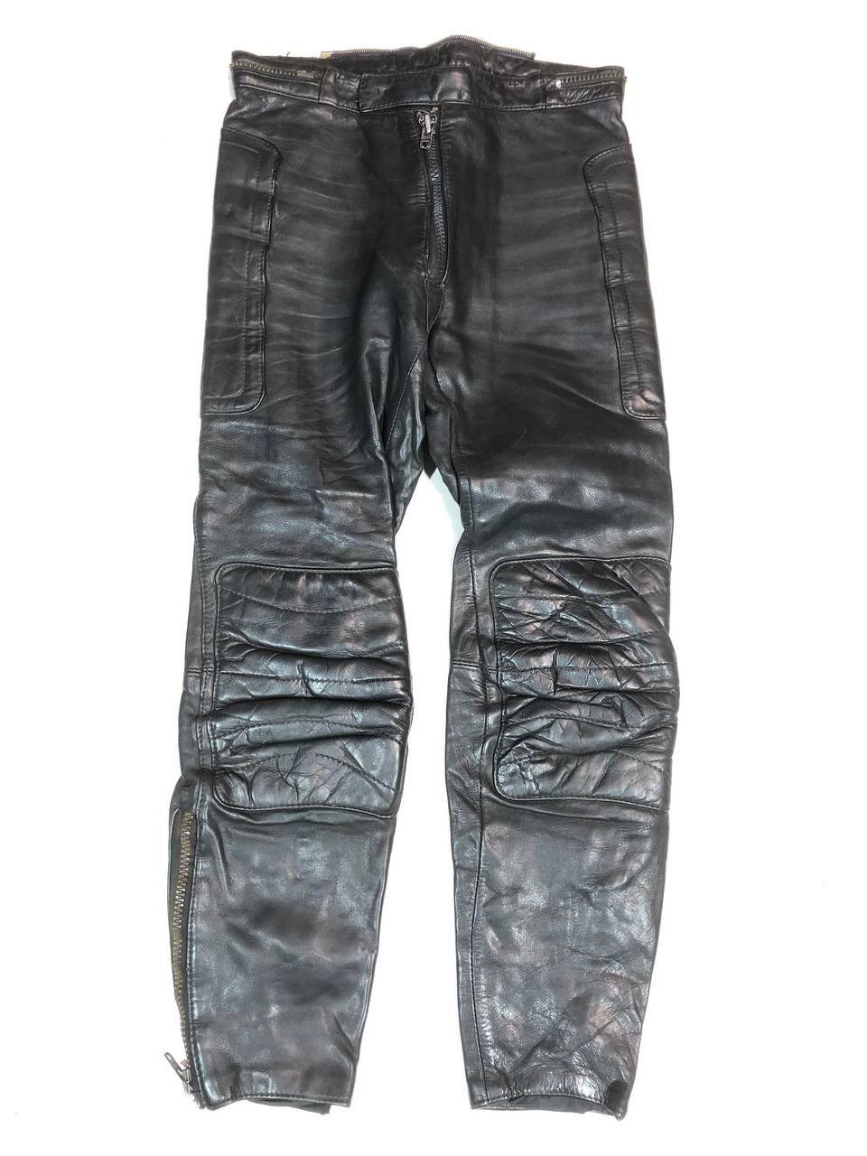 Vintage Vintage Rare Moto Racing Leather Pants Size US 29 - 1 Thumbnail
