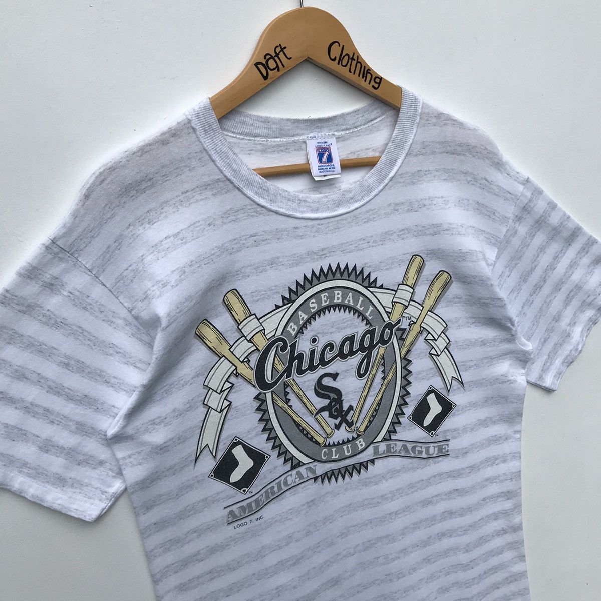 Logo 7 × MLB × Vintage Vintage 90s Chicago White Sox MLB Stripe Shirt Logo 7 Size US M / EU 48-50 / 2 - 5 Thumbnail