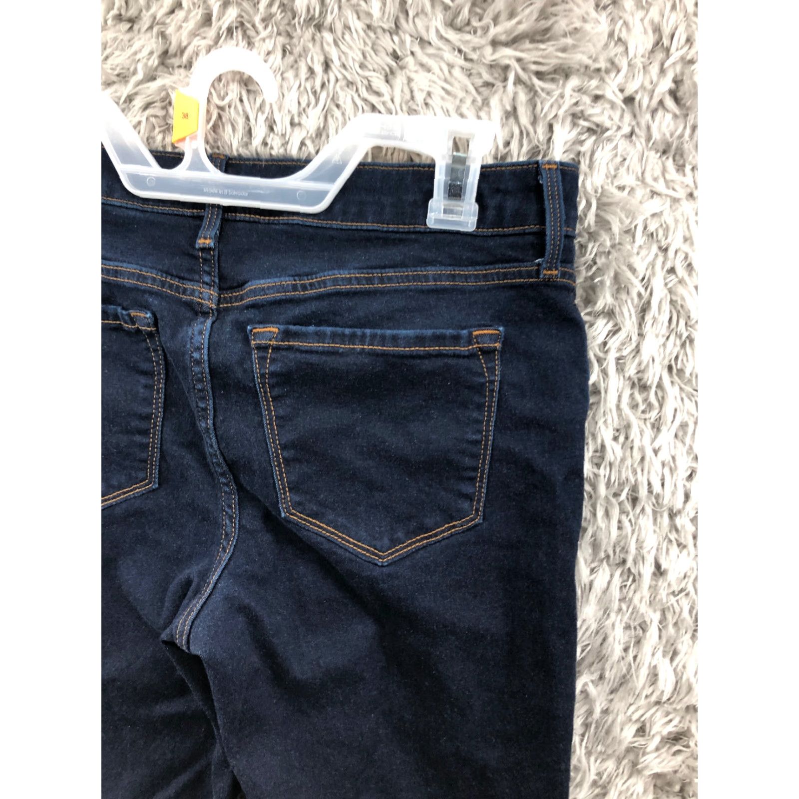 Old Navy Old Navy Jeans Size 10L Womens Mid Rise Dark Wash Blue Denim Skinny 5-Pocket Design Regular Waist 30 in Inseam 30 in Blue Womens Jeans Size 32" / US 10 / IT 46 - 6 Thumbnail
