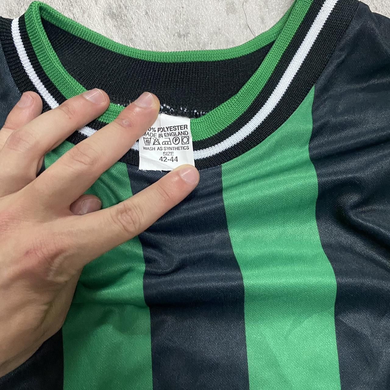 Other Green and black striped long sleeve shirtrap hip hop Size US L / EU 52-54 / 3 - 3 Thumbnail