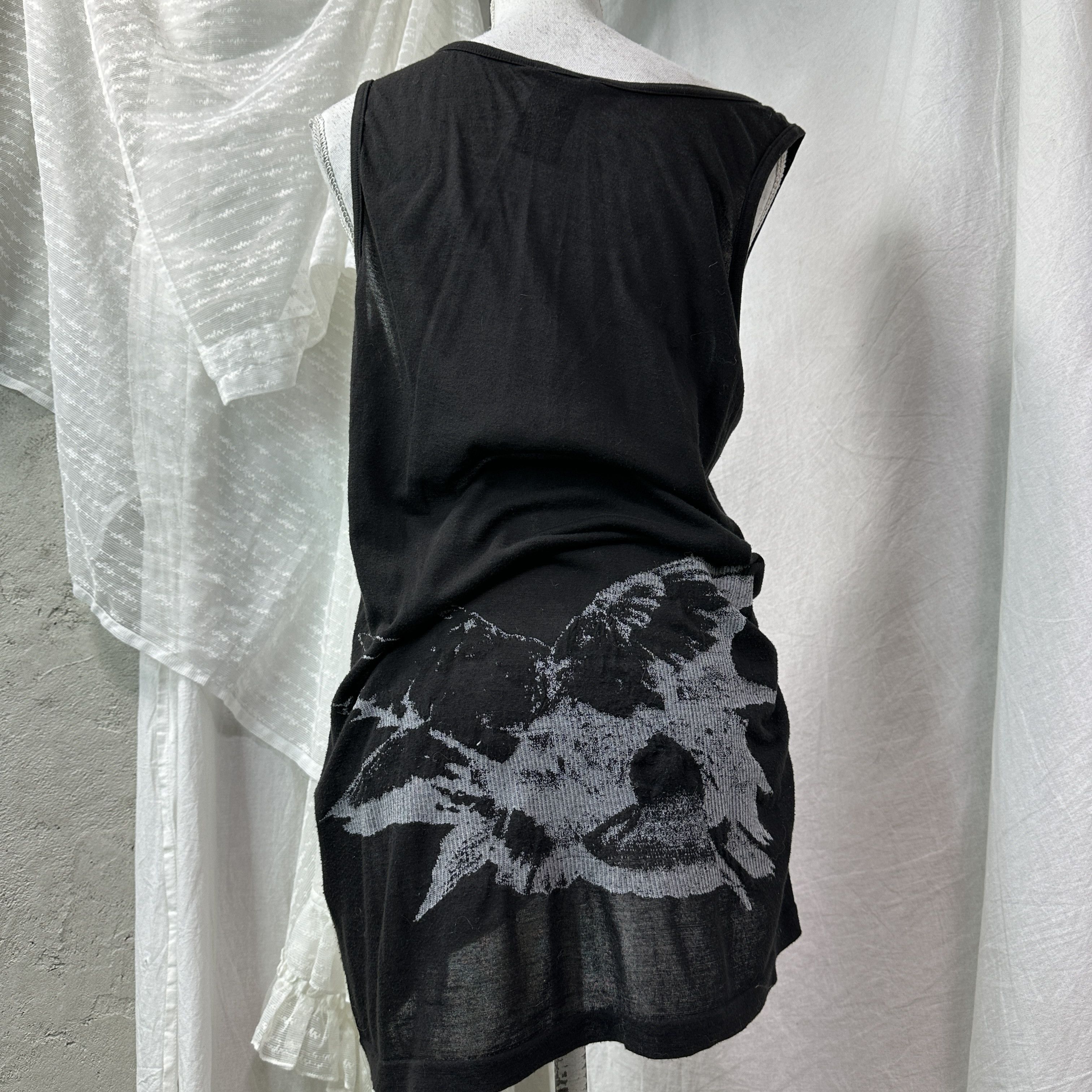 Vintage Vintage Ann Demeulemeester Embroidered Birds 2010s Top Y2K Size M / US 6-8 / IT 42-44 - 9 Thumbnail