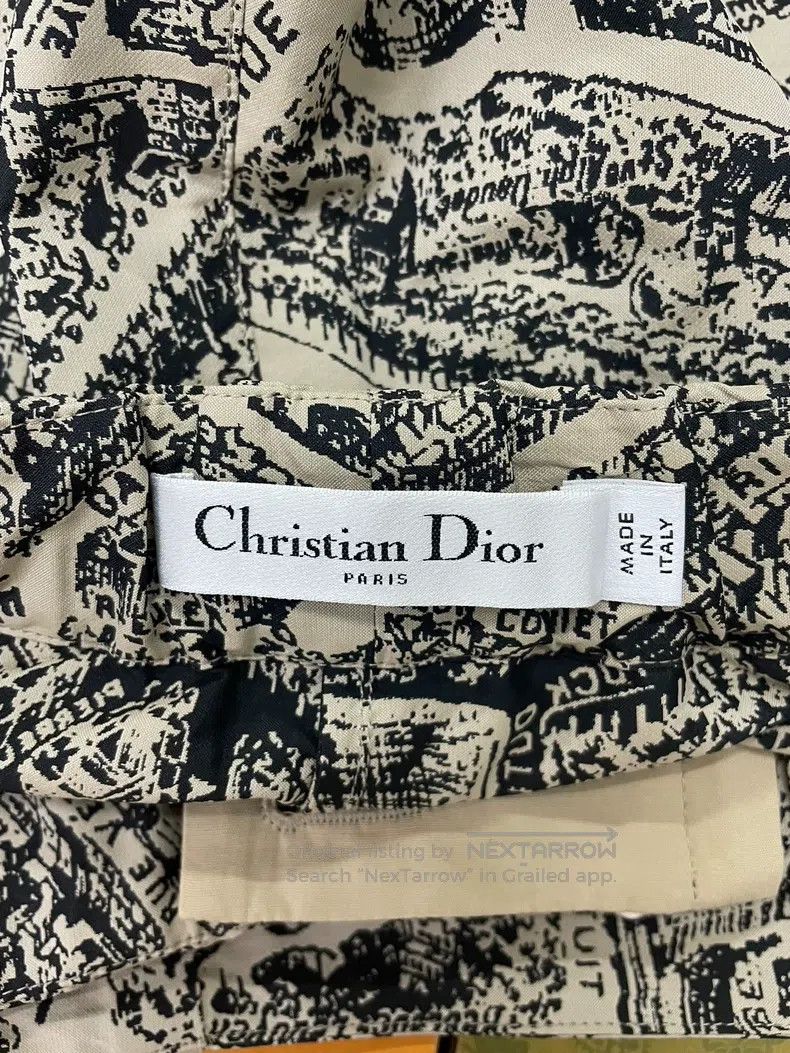 Dior Dior Paris map printed high-waisted skirt pants Size 26" / US 2 / IT 38 - 4 Thumbnail