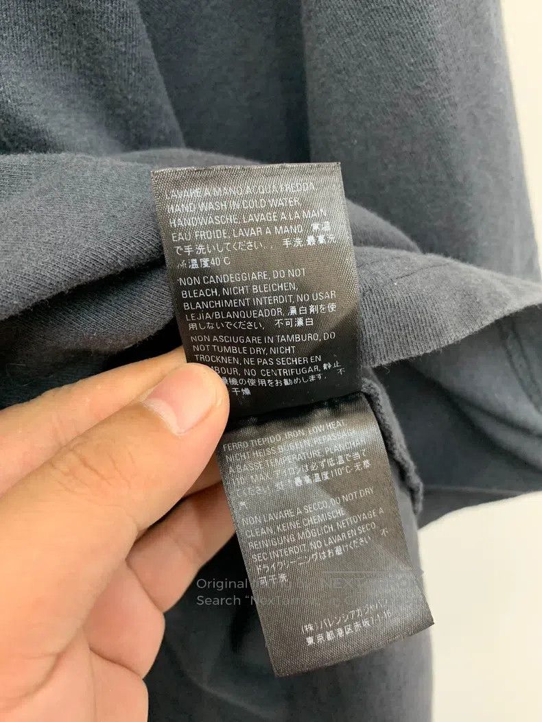 Balenciaga Balenciaga Black Logo Lettering Short Sleeve T-Shirt, M Si Size US M / EU 48-50 / 2 - 6 Thumbnail