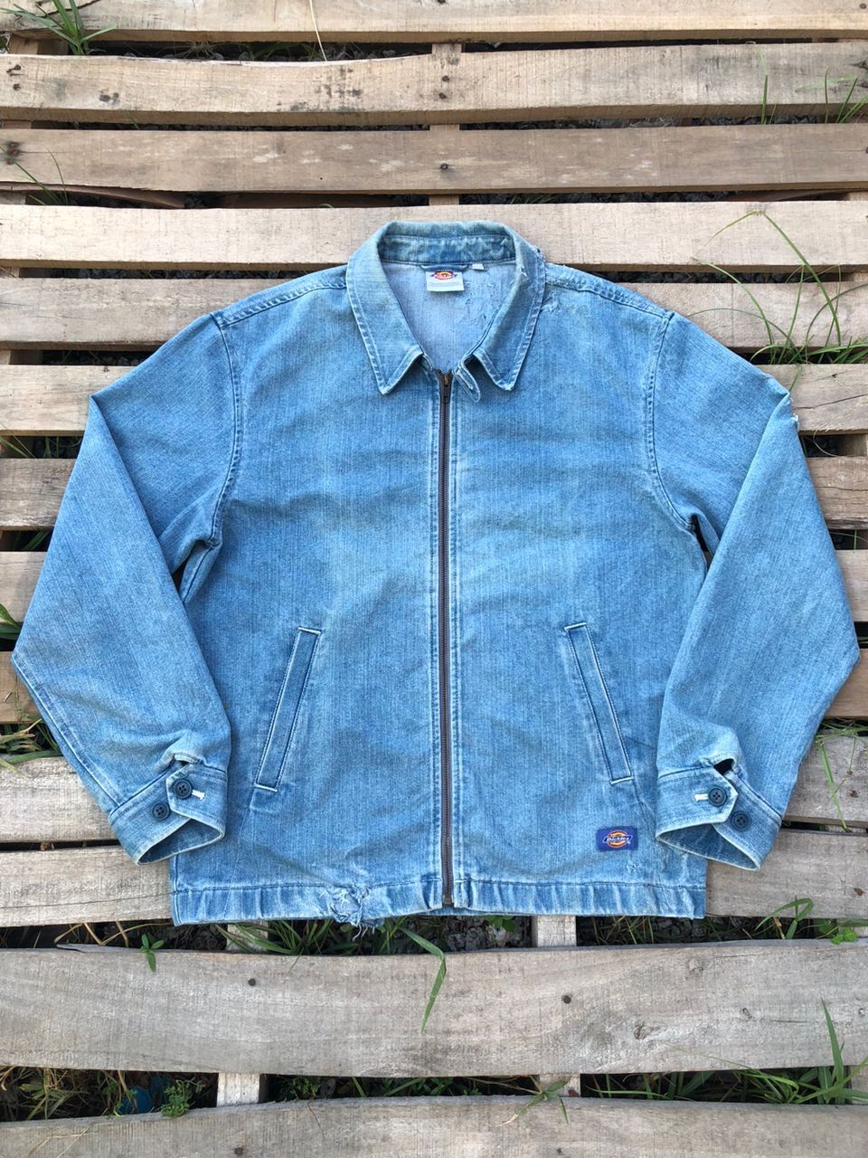 Dickies Vintage Dickies Denim Jacket Distressed Size US M / EU 48-50 / 2 - 1 Thumbnail