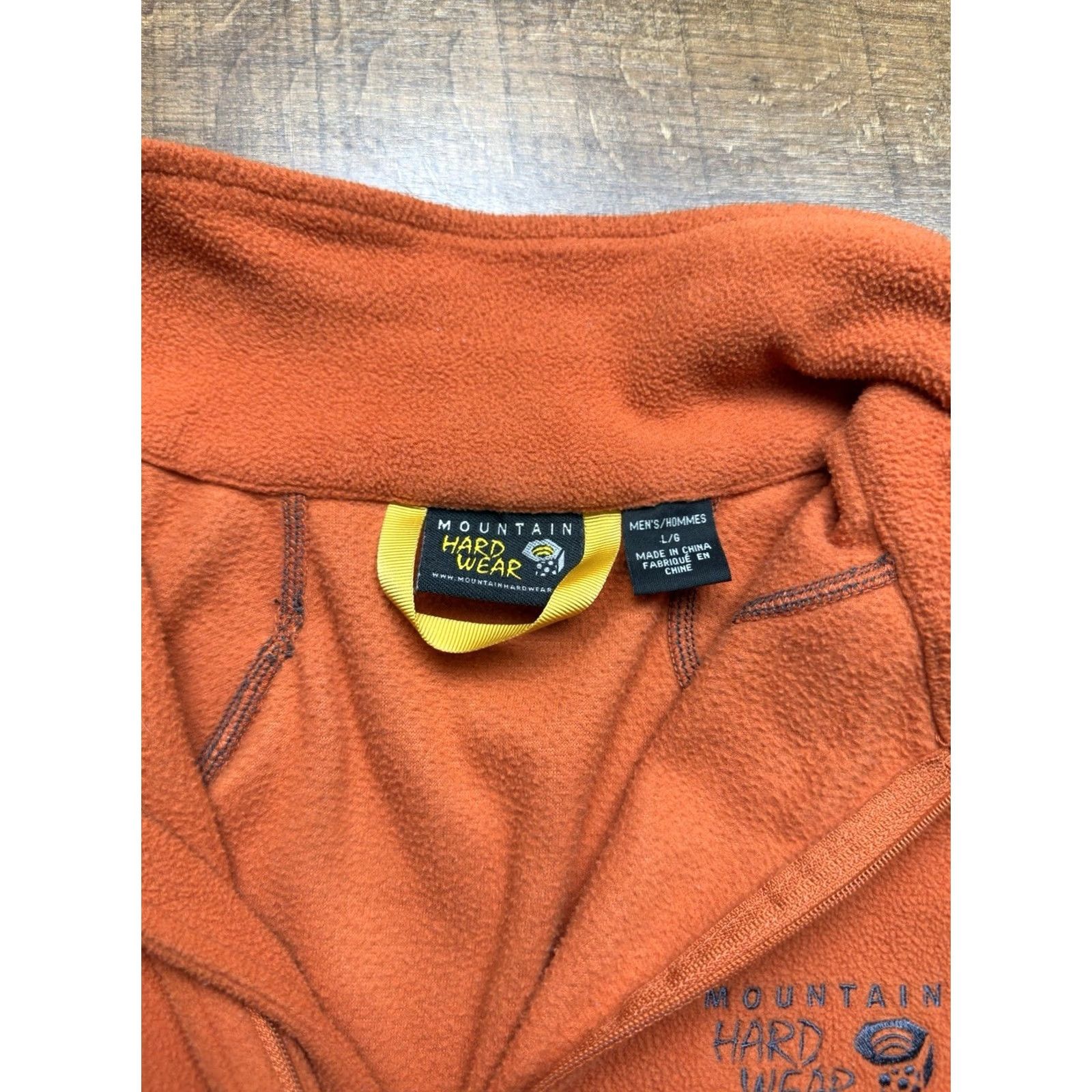 Mountain Hardwear Mountain Hardwear Men L Orange Fleece 1/4 Zip Pullover Polartec Lightweight Shirt Adult Large Orange Logo Pattern 90s Hunting Outdoor Travel Mens Size US L / EU 52-54 / 3 - 5 Thumbnail