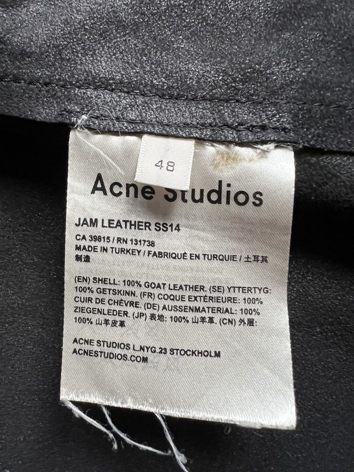 Acne Studios $1.500 Acne Studios Jam Leather Jacket Size US M / EU 48-50 / 2 - 8 Thumbnail