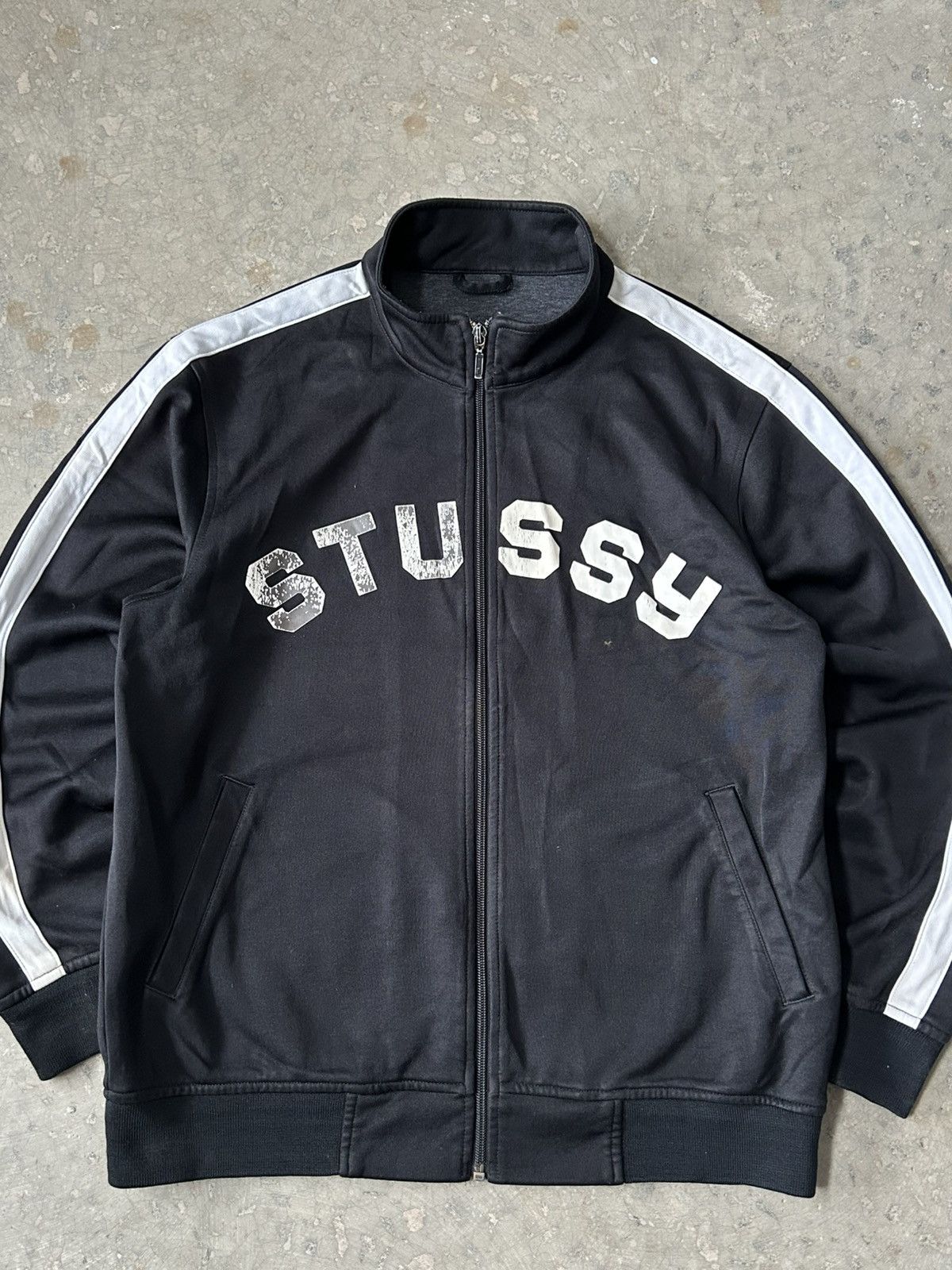 Stussy 1990s Stussy Zip Big Logo Vintage Size US M / EU 48-50 / 2 - 2 Thumbnail