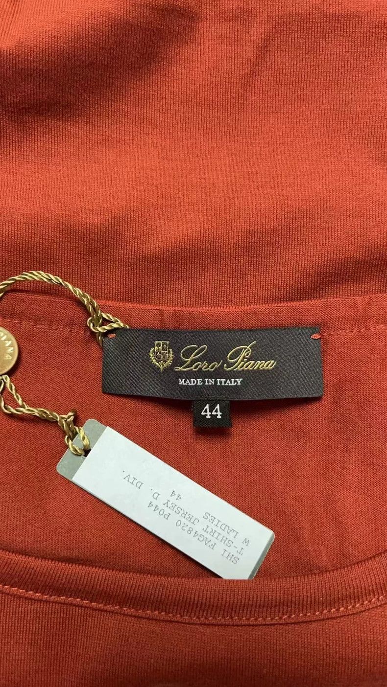 Loro Piana LORO PIANA Lady's short-sleeved T-shirt Size L / US 10 / IT 46 - 8 Thumbnail