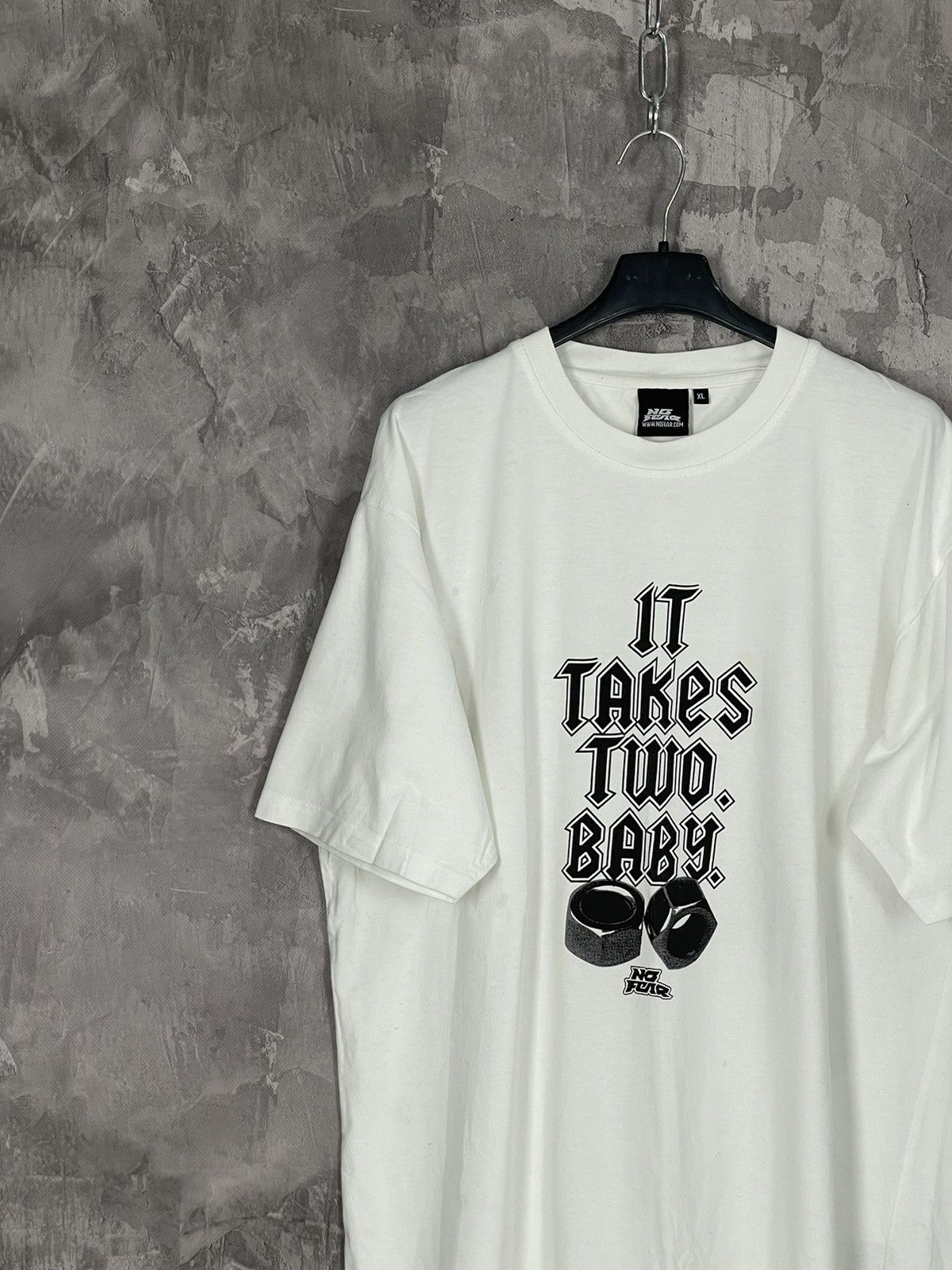 No Fear × Vintage Vintage 90s No Fear T-Shirt / “It Takes two baby” streetwear Size US XL / EU 56 / 4 - 3 Thumbnail