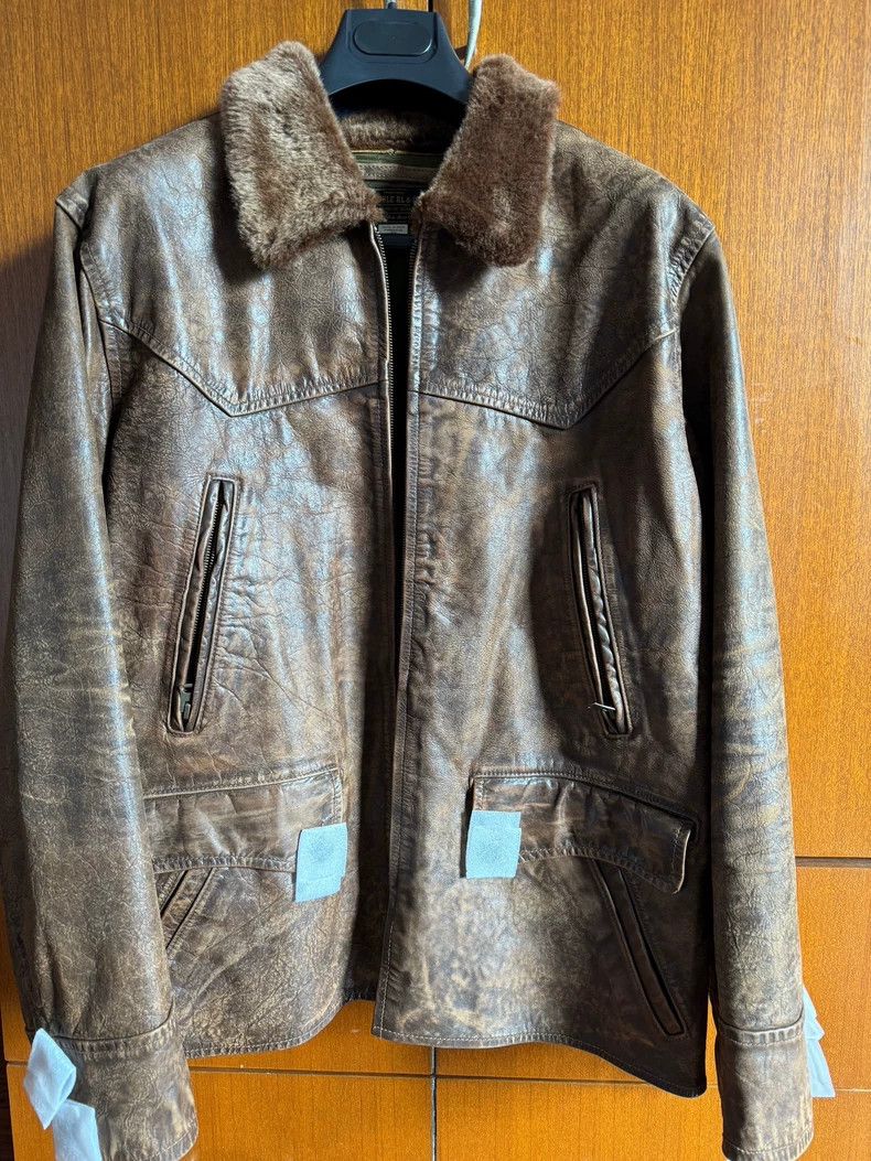 RRL Ralph Lauren RRL Ralph Lauren Men's Leather Jacket - dmc Size US L / EU 52-54 / 3 - 1 Thumbnail