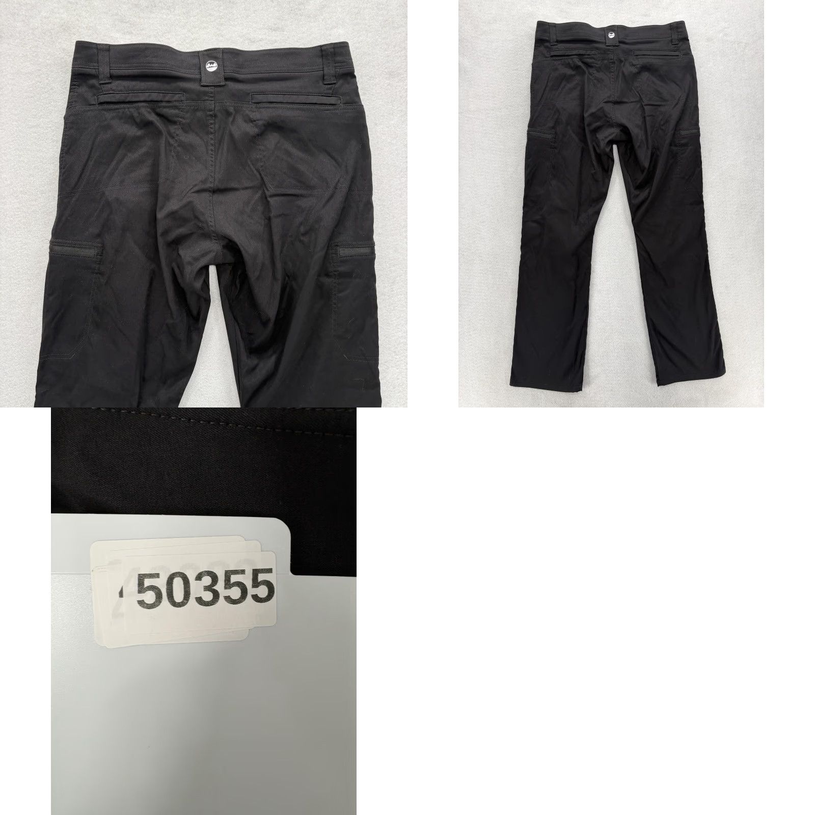 Wrangler Wrangler Cargo Pants Mens 36x32 Black Nylon Spandex Stretch Flat Front Pockets Zip Workwear Casual Straight Vintage No Size US 36 / EU 52 - 8 Thumbnail