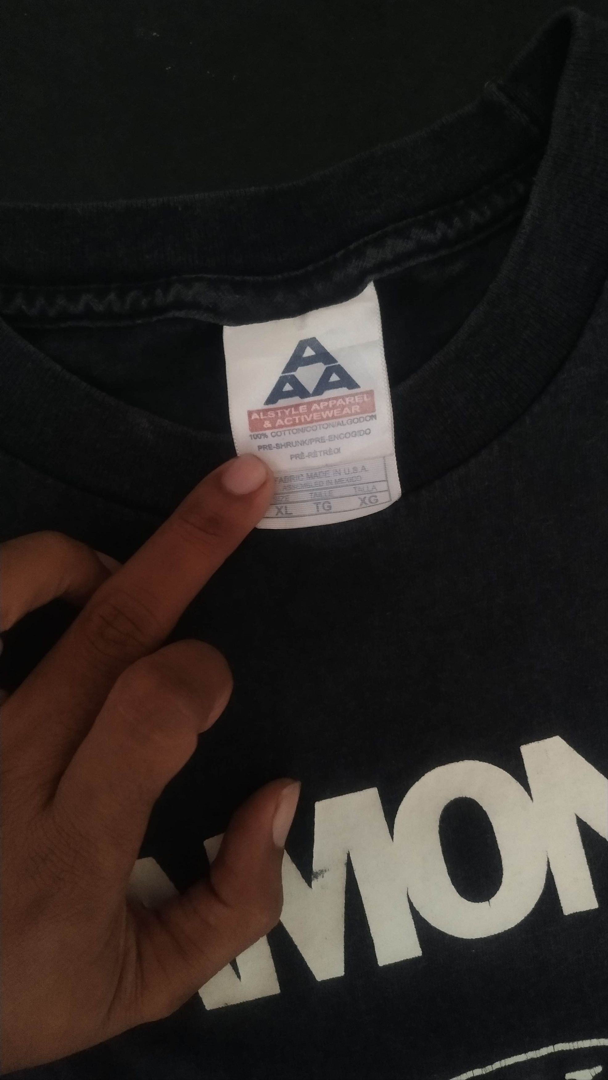 Band Tees Ramones logo shirt Size US XL / EU 56 / 4 - 1 Thumbnail