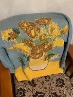 Aran Isles Knitwear Unisex Cardigan Sweater Harajuku Sunflower Size M / US 6-8 / IT 42-44 - 2 Thumbnail