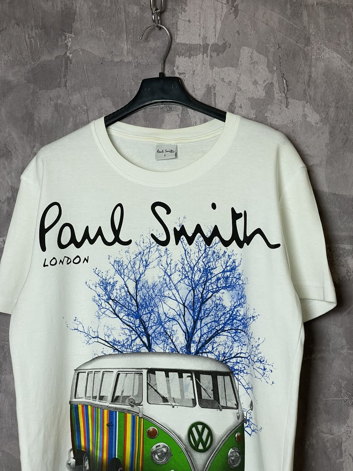 Designer × Paul Smith Paul Smith Big Logo Car Print T Shirt Size US L / EU 52-54 / 3 - 7 Thumbnail