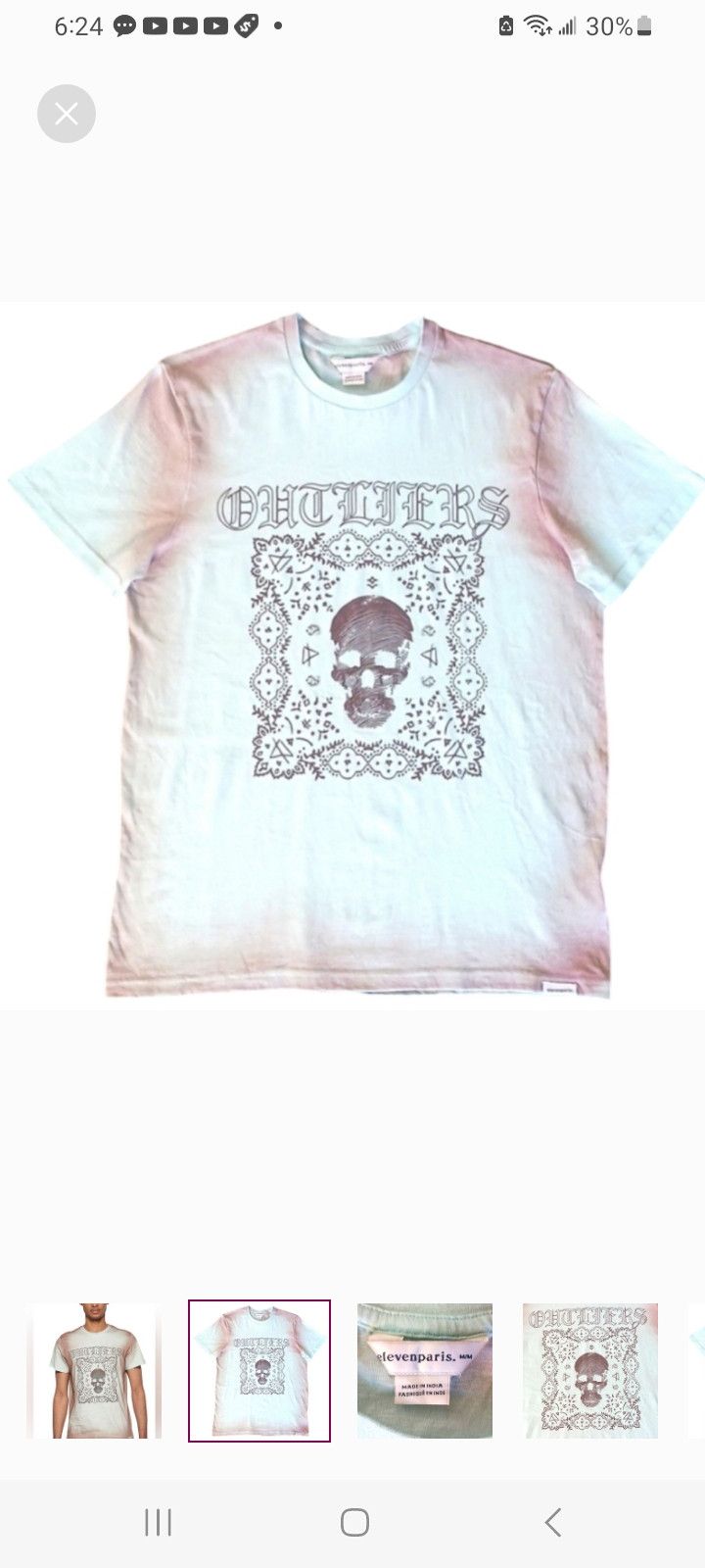 Eleven Paris Eleven Paris Knit Spray T-Shirt (ICY MORN SPRAY) Size US M / EU 48-50 / 2 - 1 Thumbnail