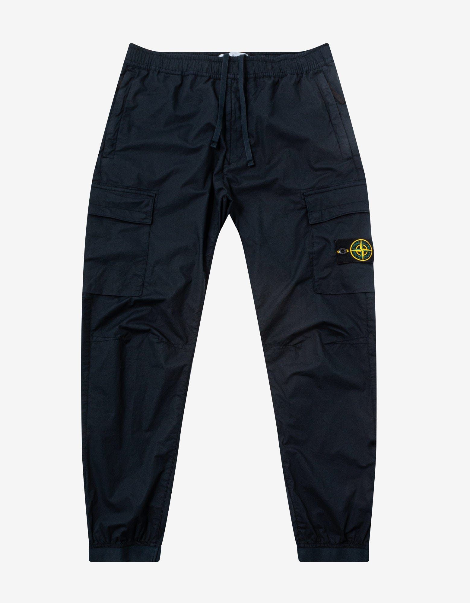 image of Stone Island Navy Blue Cargo Trousers, Men's (Size 31)