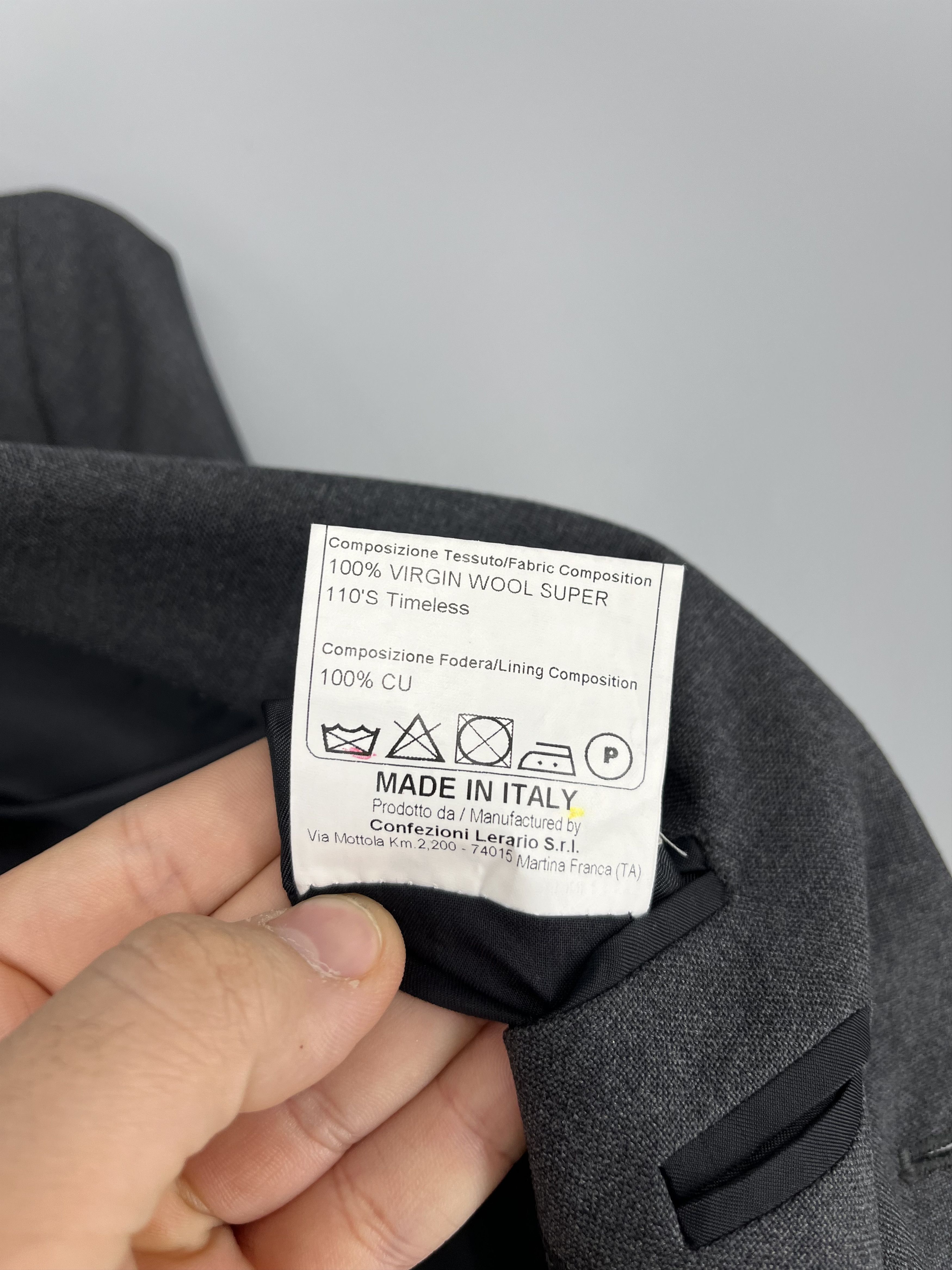 Tagliatore Tagliatore Virgin Wool Grey Checkered Blazer Made In Italy Size 46R - 10 Thumbnail