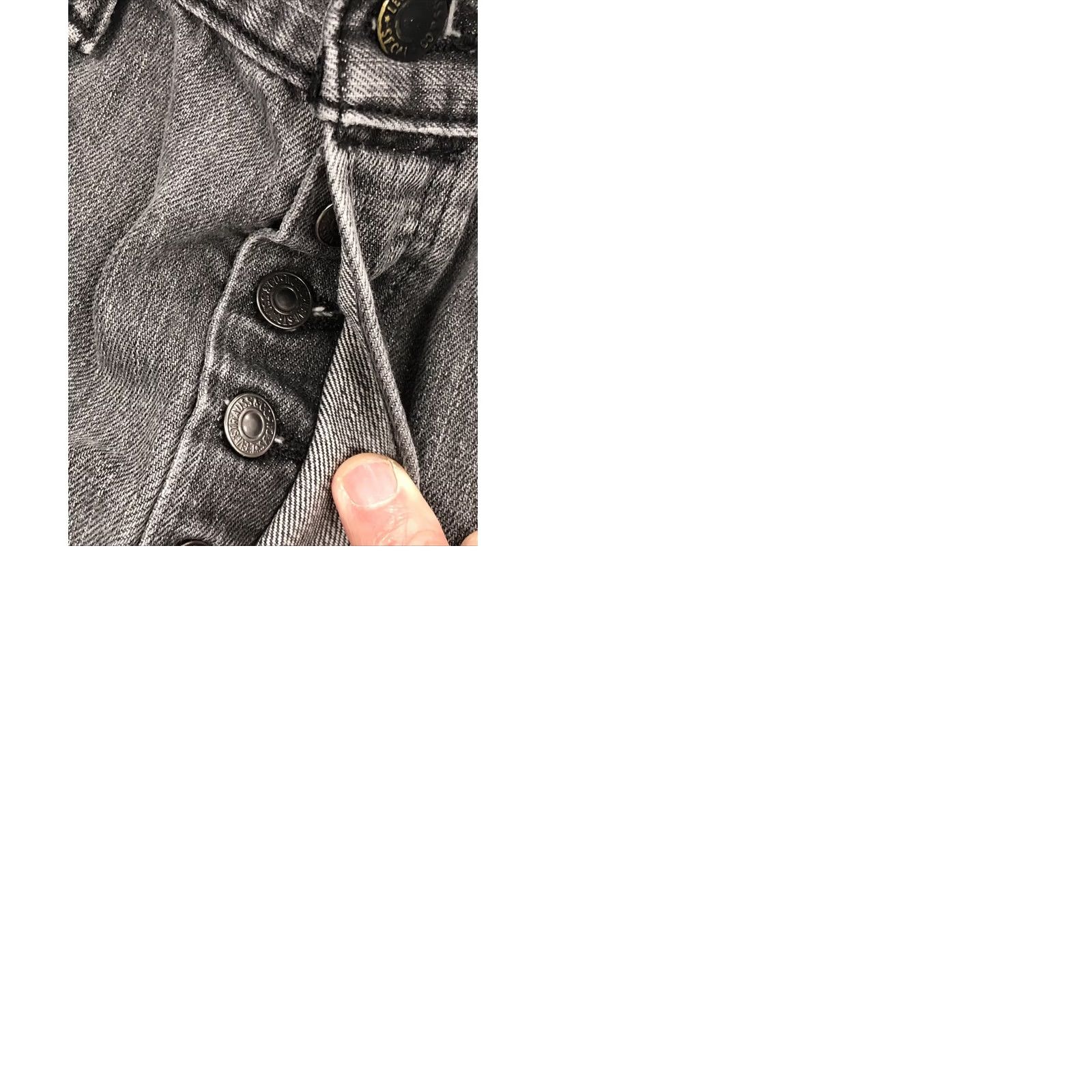 Levi's Levi's 501 Jeans Mens 32x29 Button Fly Straight Denim Cotton Black Logo 5-Pocket Regular Slim Fit Size US 32 / EU 48 - 10 Thumbnail