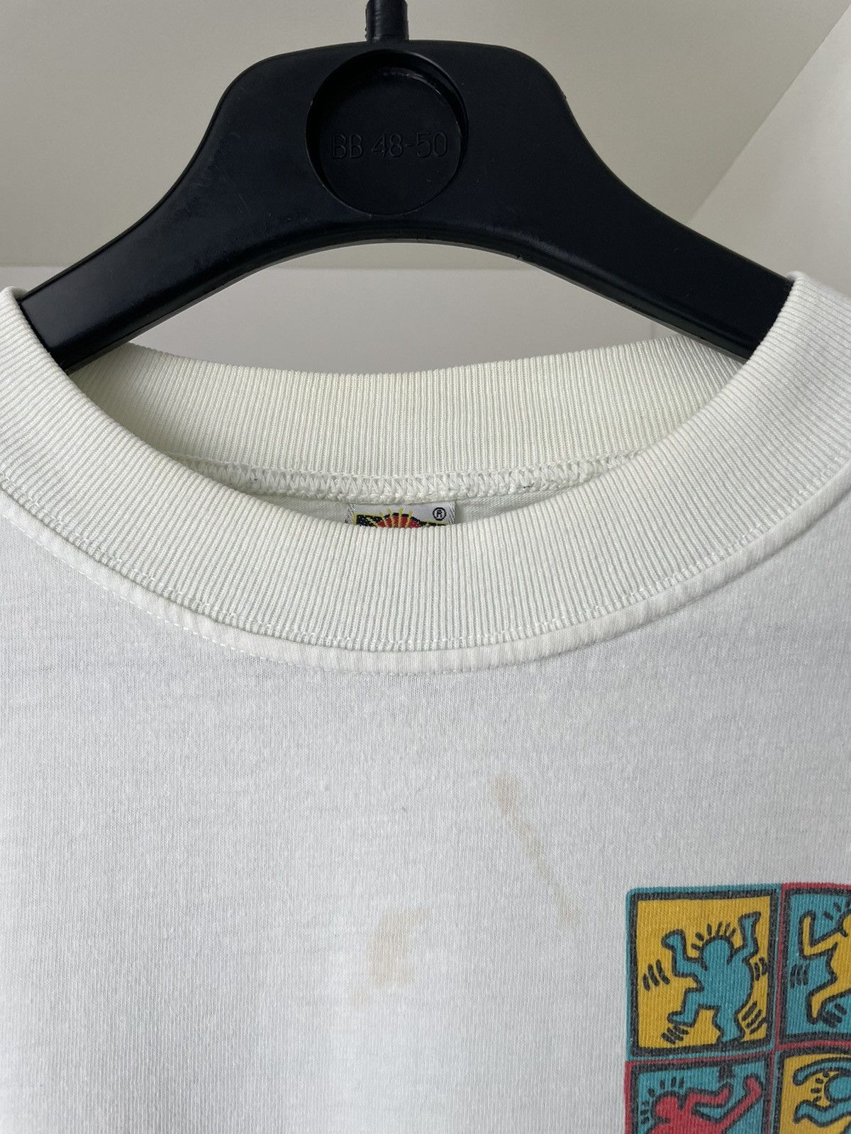 Keith Haring × Vintage Vintage Keith Haring T-Shirt Art Figures In Motion 90s Rare Size US L / EU 52-54 / 3 - 12 Thumbnail