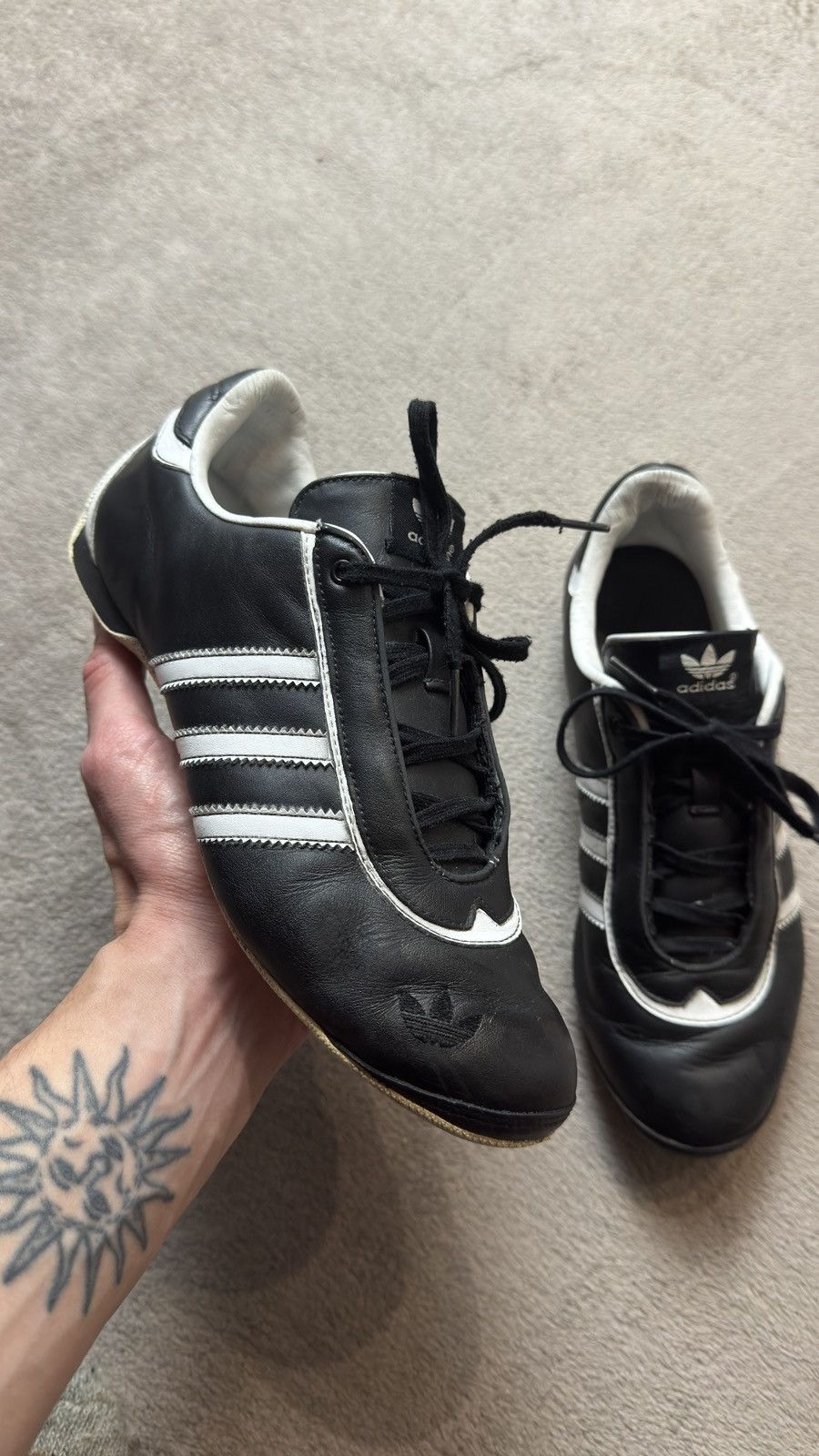 Vintage Adidas Adi Racer Lo Leather Shoes goodyear y-3 bikkembergs Size US 7.5 / IT 37.5 - 3 Thumbnail