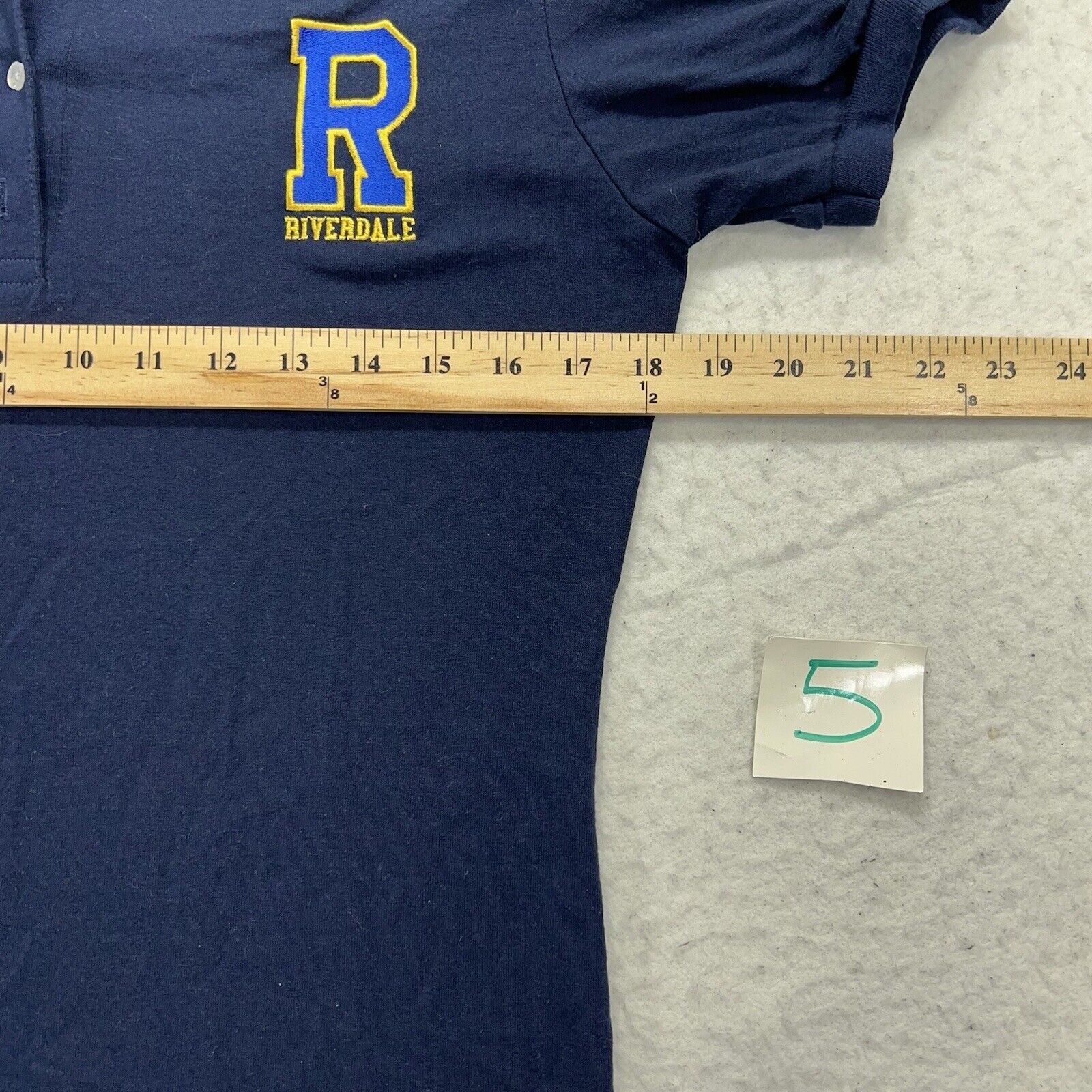 Other Riverdale Navy Blue Short Sleeve Collared Polo Shirt Size M / US 6-8 / IT 42-44 - 11 Thumbnail