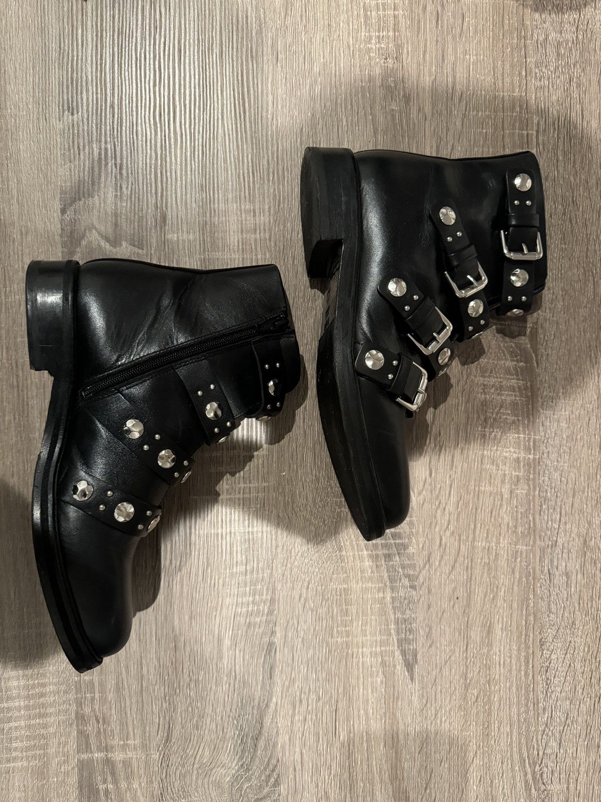 Maje Black leather ankle boots Size US 9 / IT 39 - 3 Thumbnail