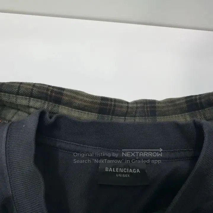 Balenciaga Balenciaga Green Checkered Long Sleeve Shirt. Size US M / EU 48-50 / 2 - 6 Thumbnail