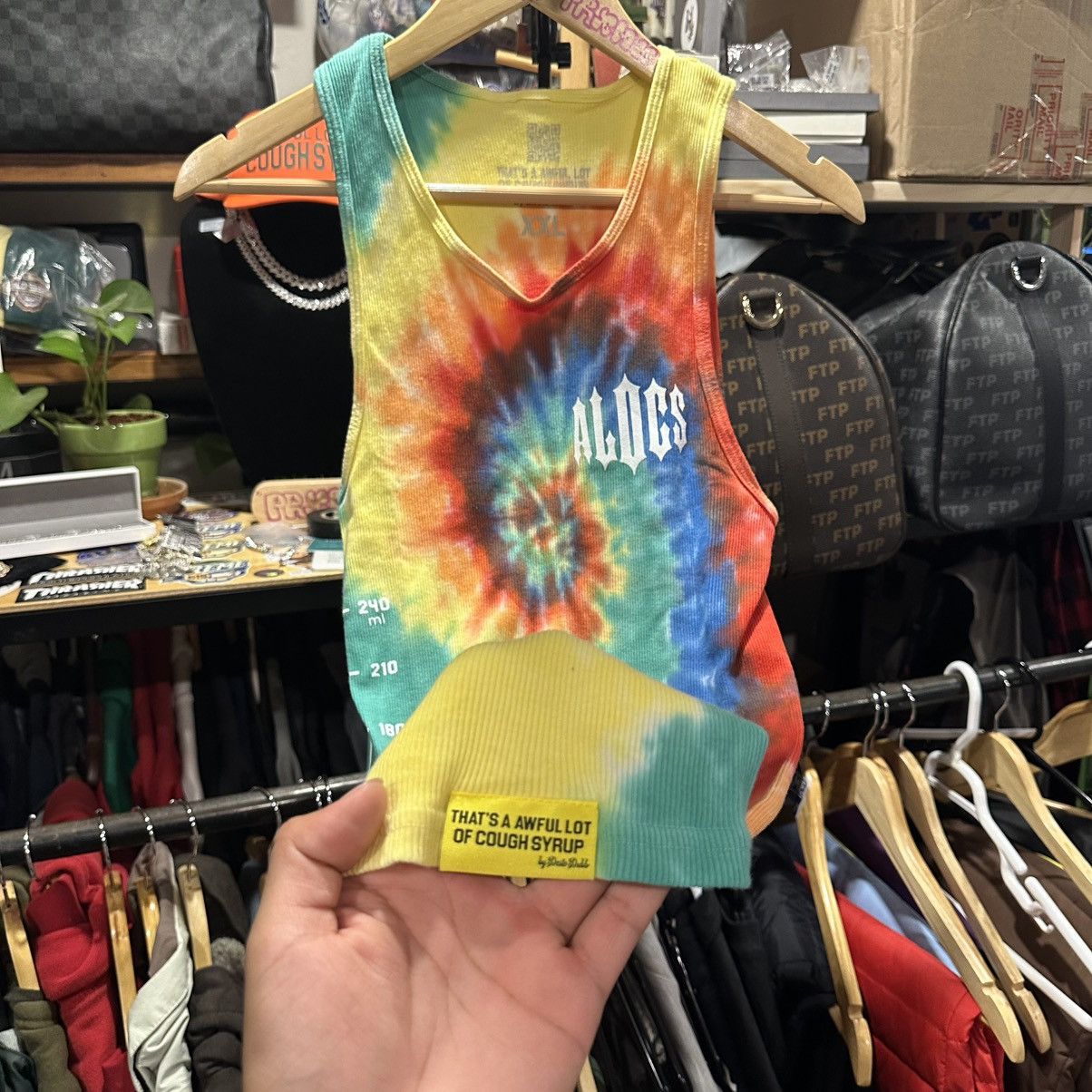 Awful Lot of Cough Syrup Thats awful lot of cough syrup tie dye 420 tank top XXL Size US XXL / EU 58 / 5 - 3 Thumbnail
