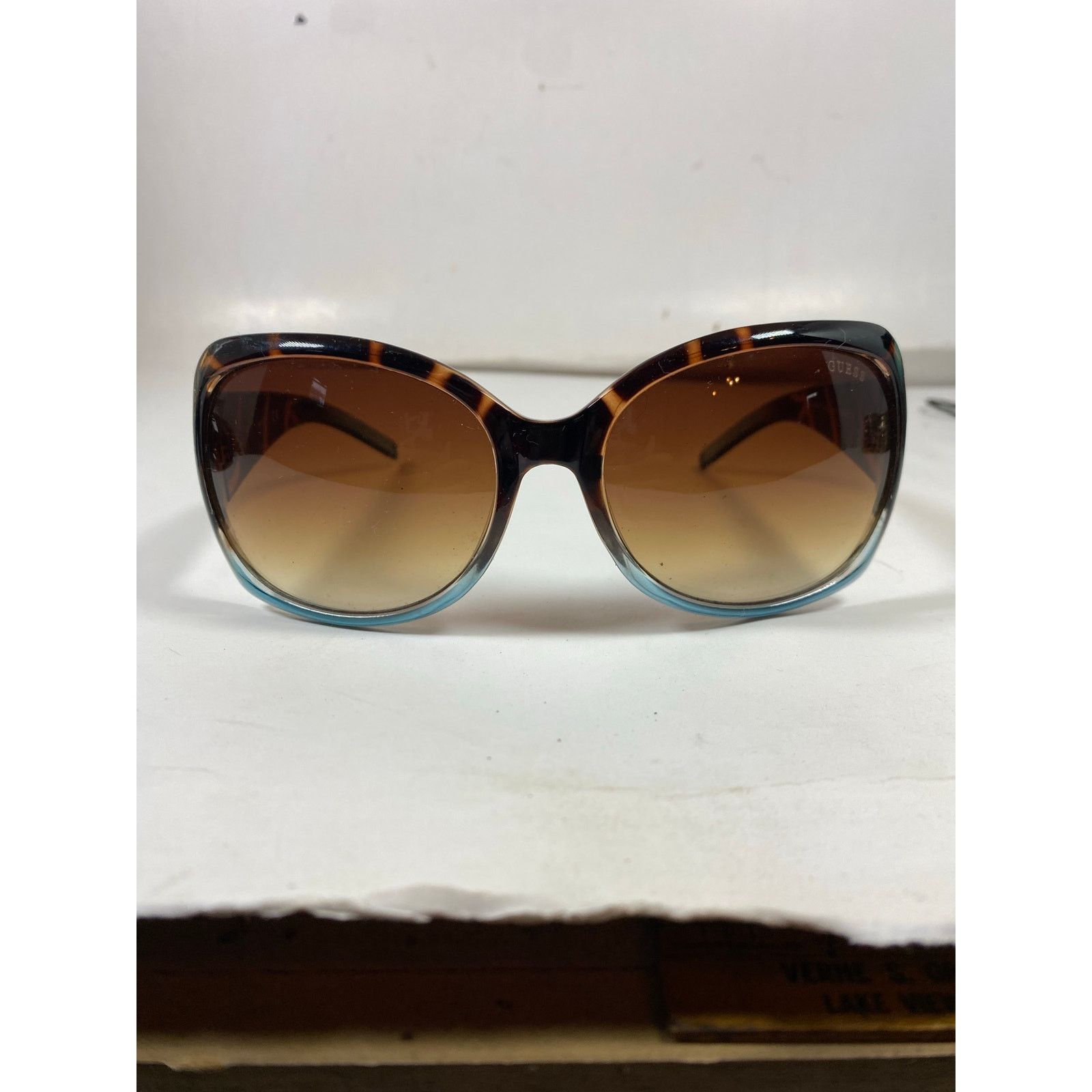 Guess Guess Sunglasses Tortoise and Blue Gradient Lenses Size ONE SIZE - 1 Thumbnail