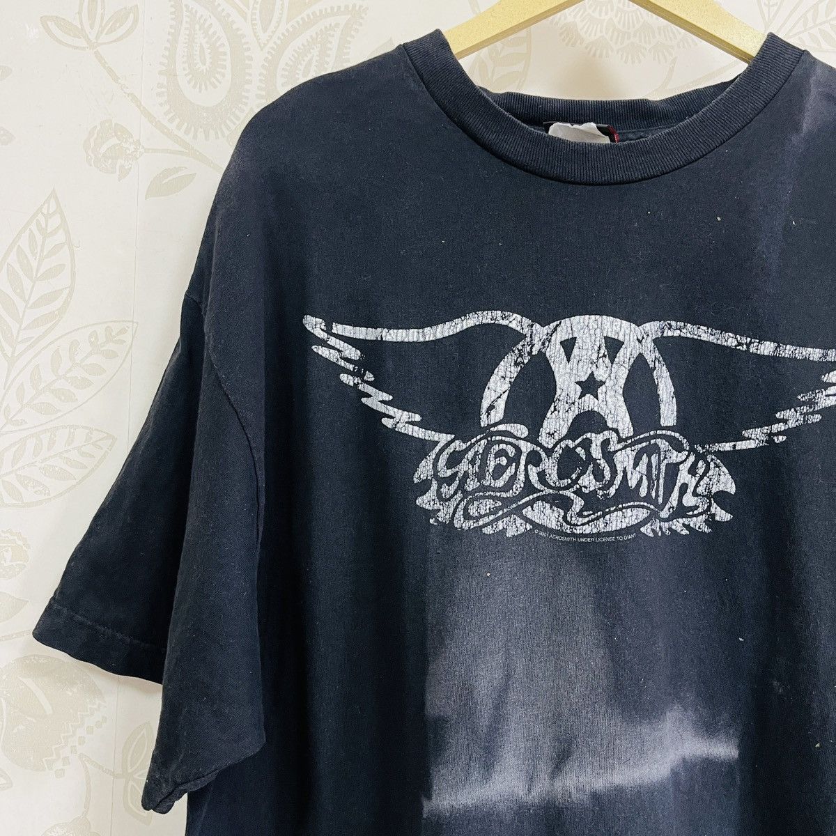 Aerosmith × Giant × Vintage Faded Aerosmith Rock Band TShirt Copyright 2001 Size US XL / EU 56 / 4 - 3 Thumbnail