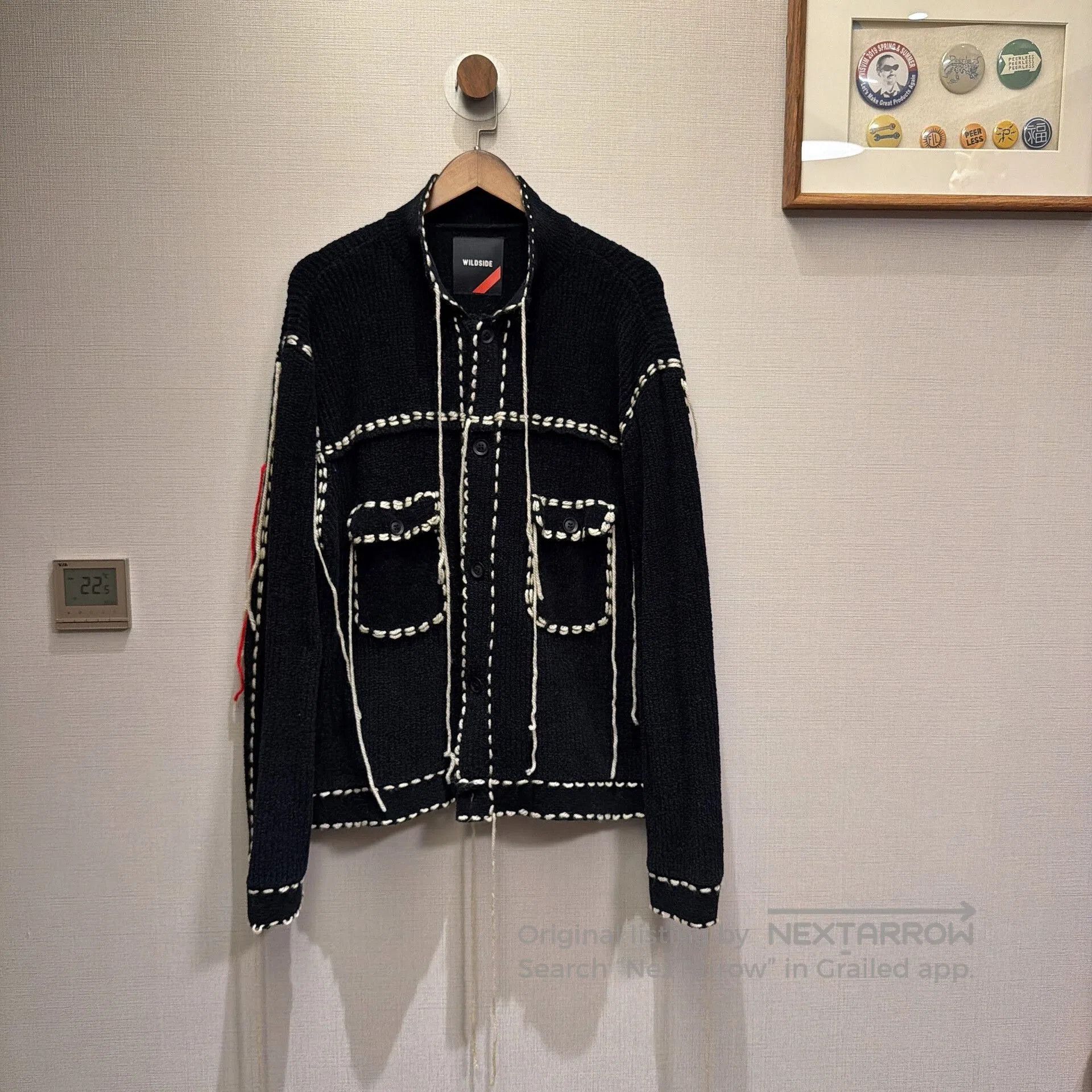 PHINGERIN Wildside × Phingerin Knit Cardigan with Fringe. Size US L / EU 52-54 / 3 - 1 Thumbnail