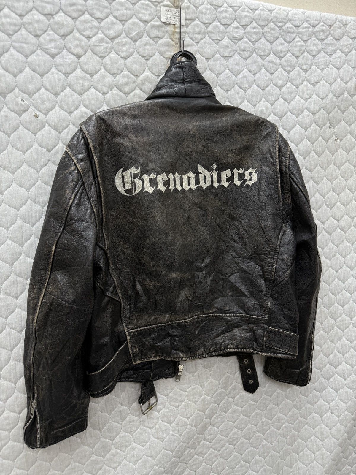 Genuine Leather 🔥🔥🔥ARCHIVE VINTAGE GRENADIERS DOUBLE COLLAR LEATHER JACKET Size US M / EU 48-50 / 2 - 3 Thumbnail