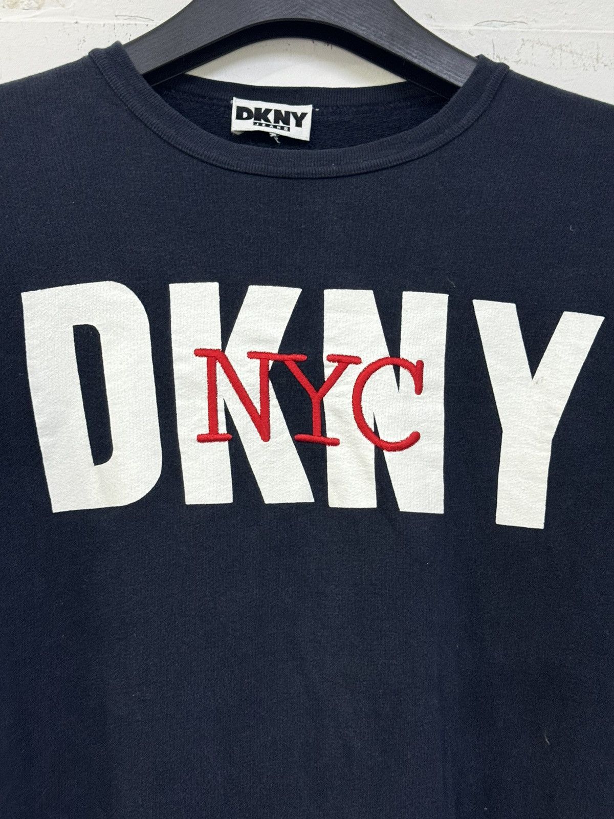 DKNY 💥 VINTAGE DKNY JEANS 90s SWEATSHIRT Size US XL / EU 56 / 4 - 4 Thumbnail