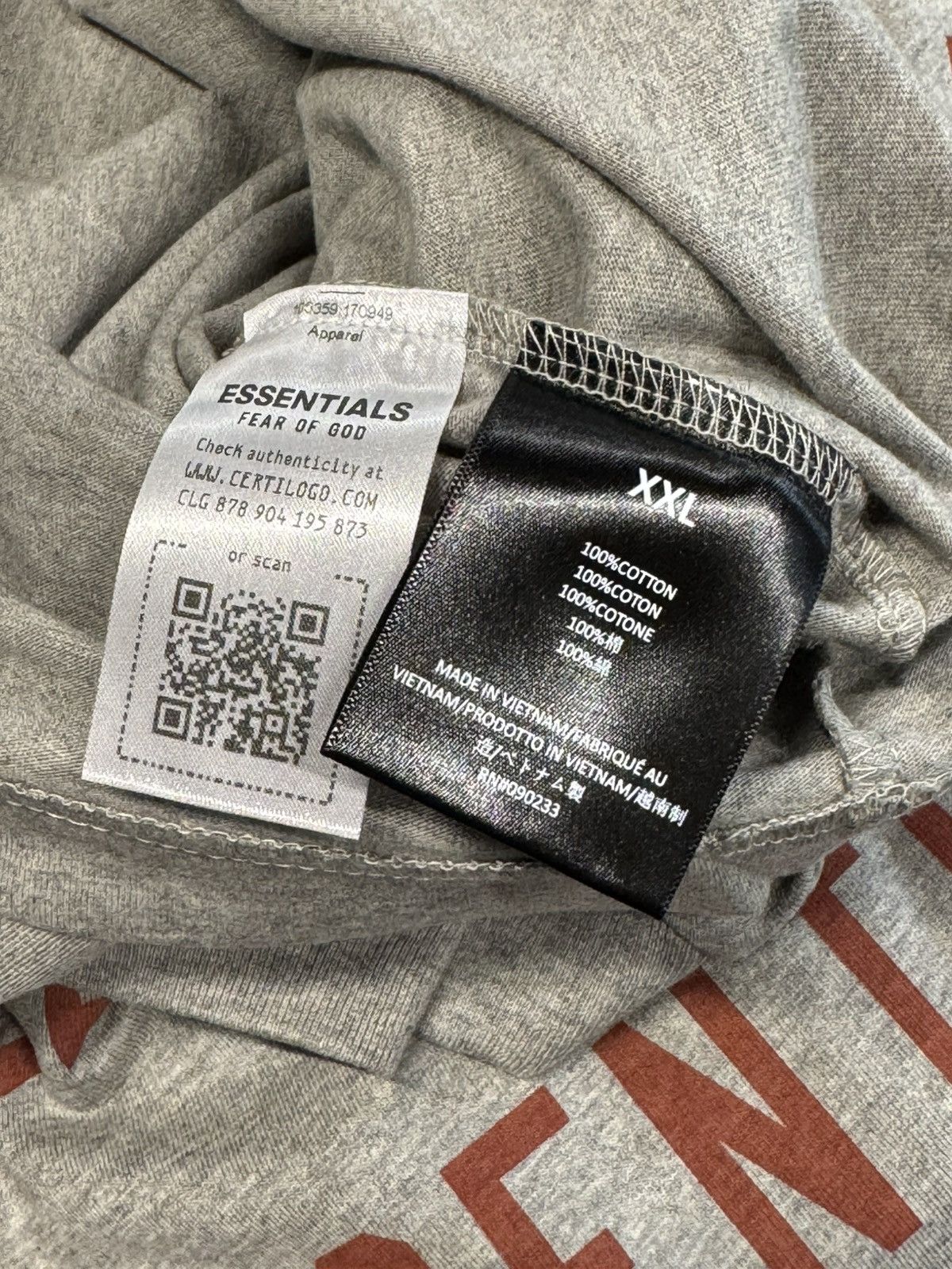 Fear of God Fear of God Essentials Jersey Crewneck Tee Dark Heather Size US XXL / EU 58 / 5 - 3 Thumbnail