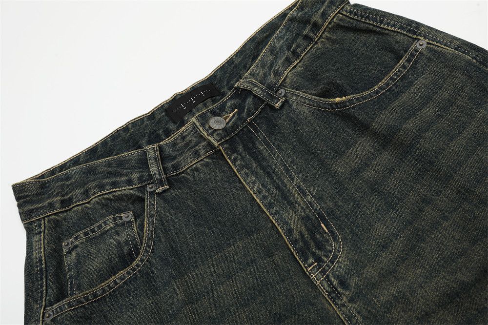 Vintage Men's heavy duty distressed punk washed cargo scimitar jeans Size US 32 / EU 48 - 3 Thumbnail