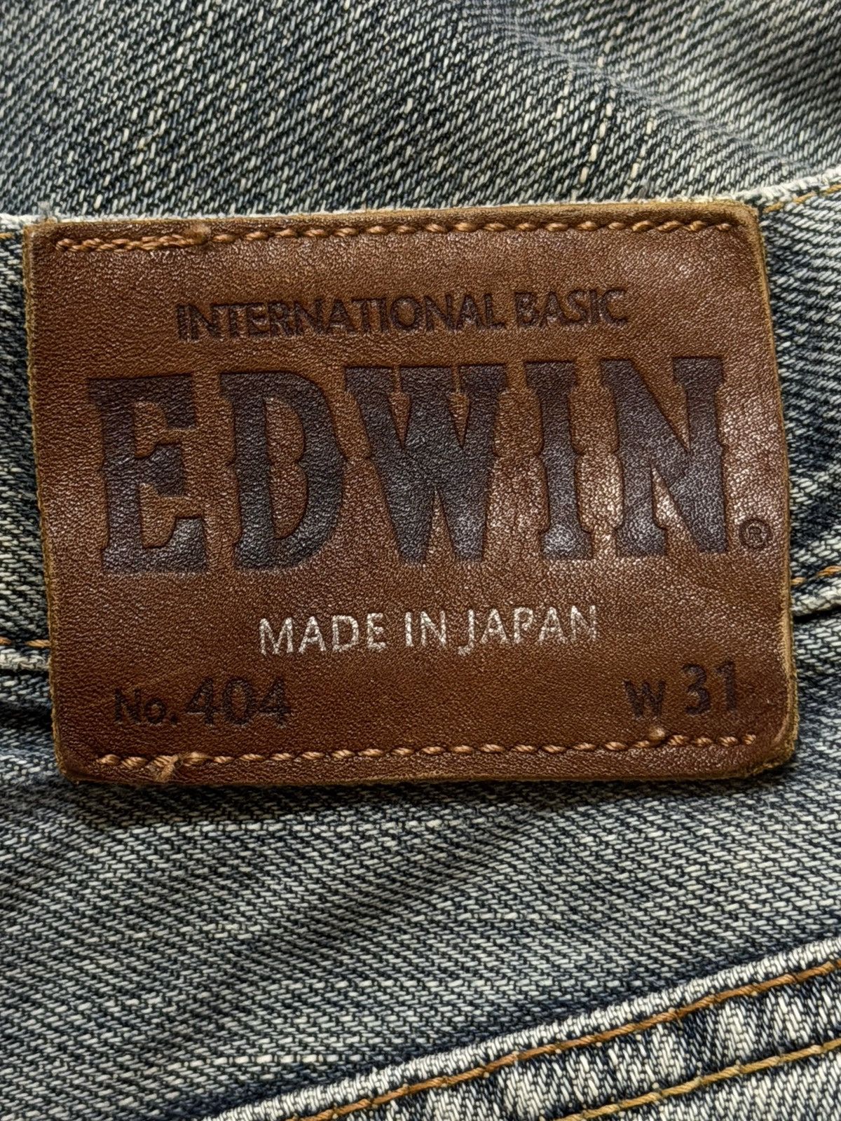 Edwin Vintage 90s Japan Edwin 404 Faded Wash Style Wide Leg Loose Size US 31 - 6 Thumbnail
