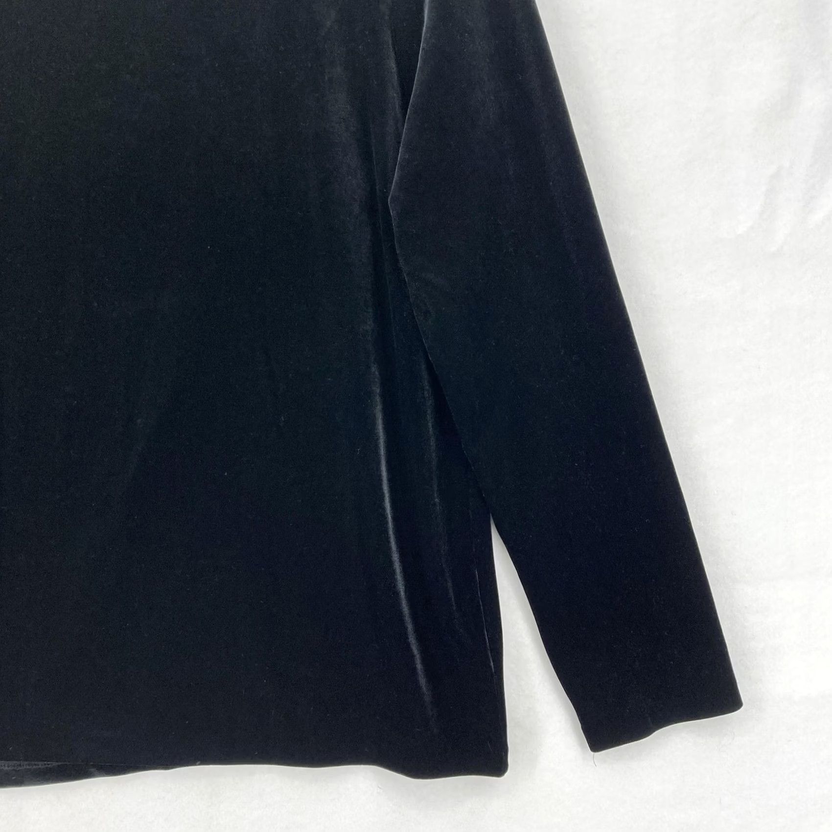 Talbots Talbots Sweater Womens XL Black Velvet Cowl Neck Pullover Long Sleeve Holiday Christmas Party/Cocktail Workwear Size XL / US 12-14 / IT 48-50 - 3 Thumbnail