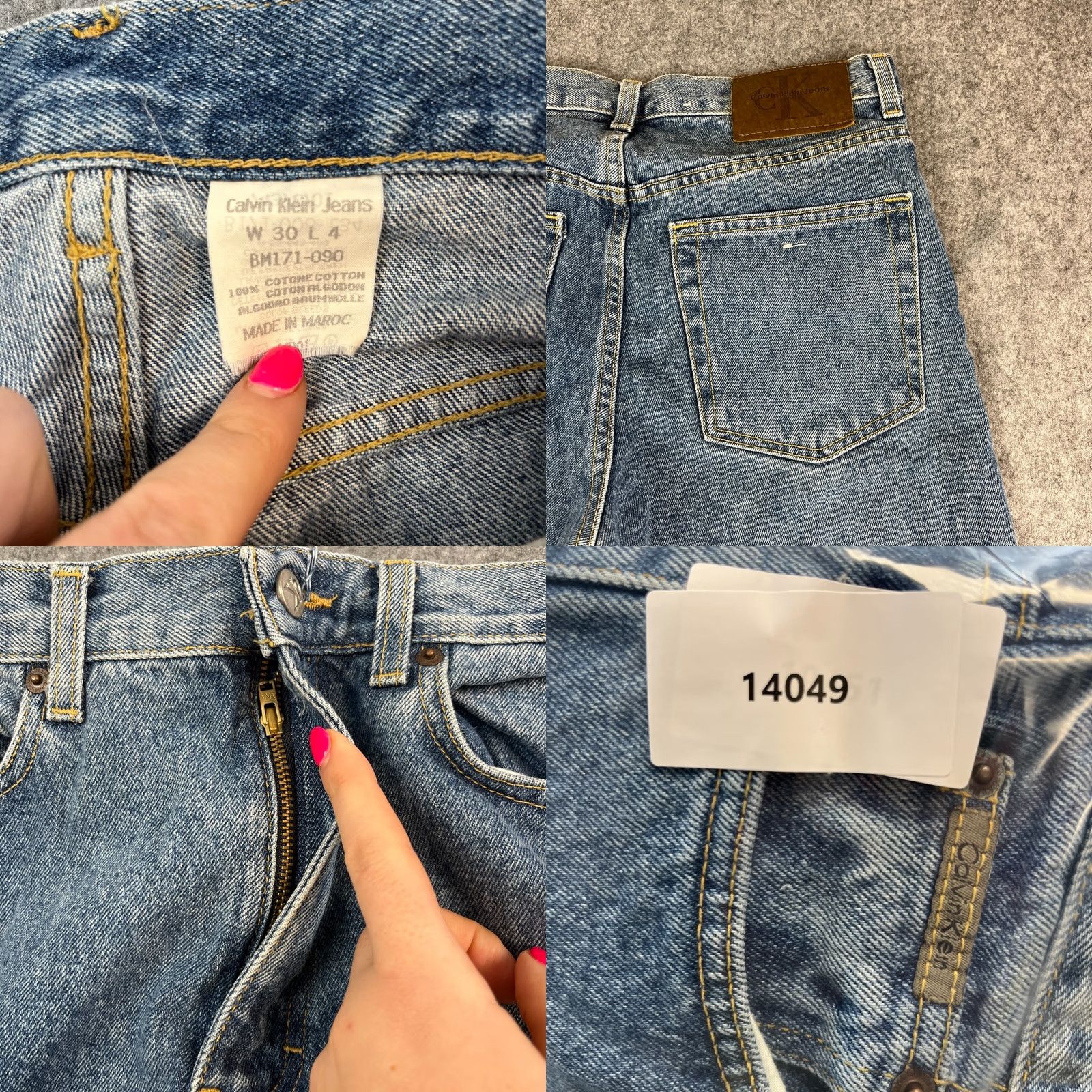 Calvin Klein Calvin Klein Jeans 30 34 Slim Denim Blue Vintage 90s Y2K Mens Jeans 5-Pocket Stonewash Blue Size US 30 / EU 46 - 8 Thumbnail