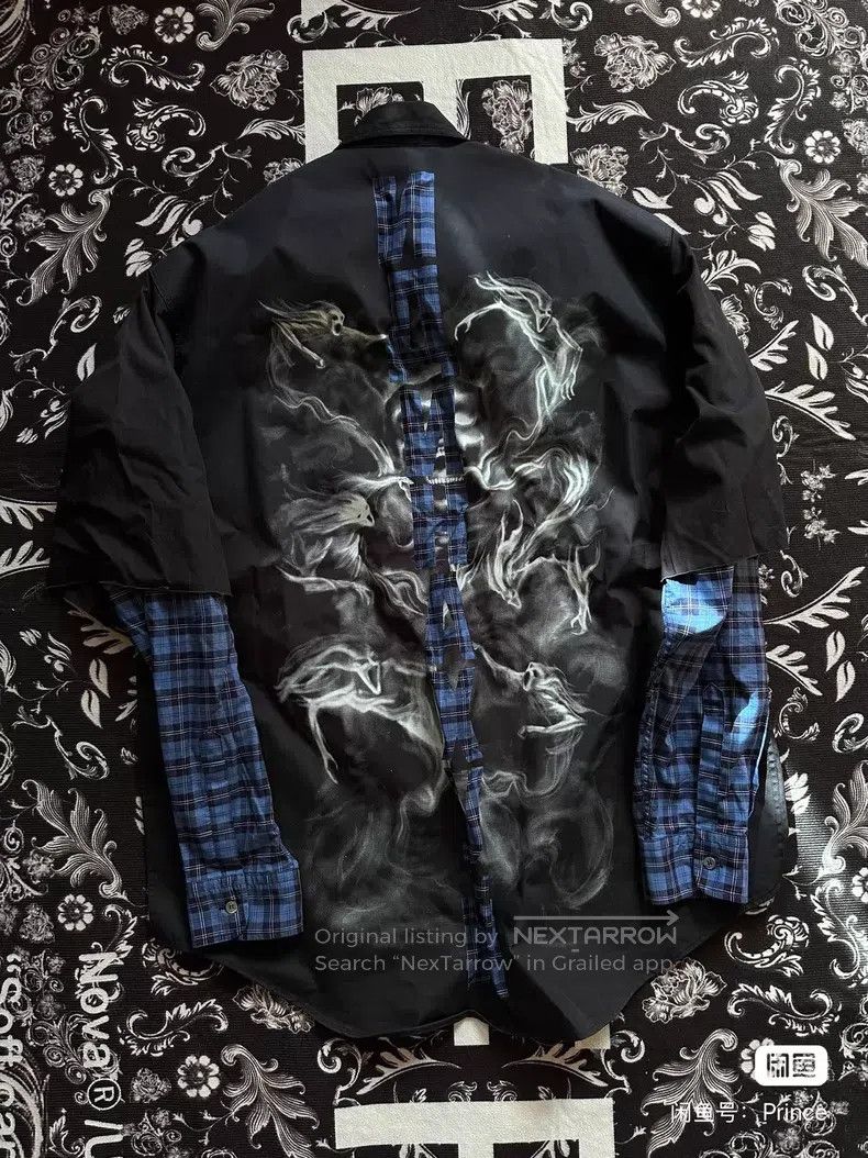 Vetements VETEMENTS Ghost and Goblins Fake Two-Piece Shirt Size US S / EU 44-46 / 1 - 1 Thumbnail